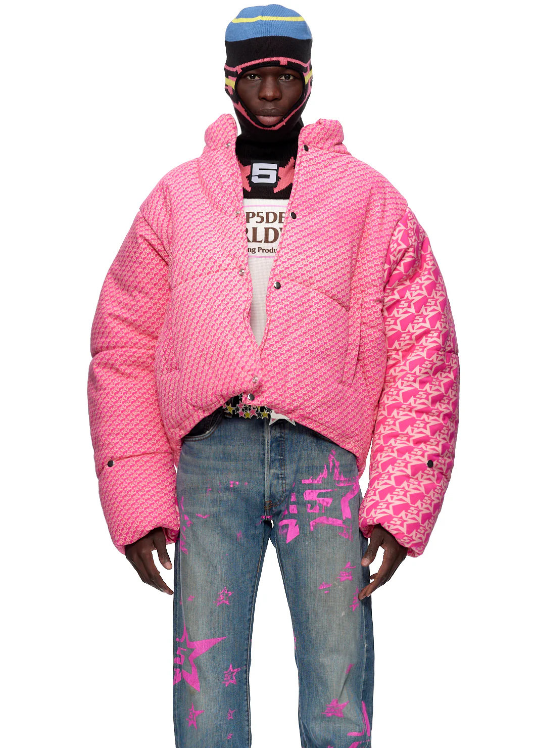 5STAR P*NK PUFFER JACKET - Image 3