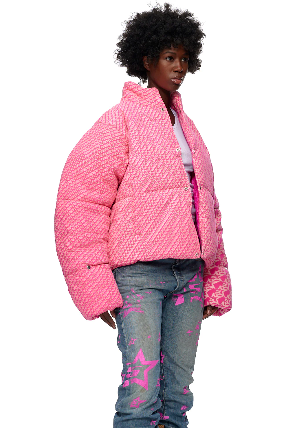 5STAR P*NK PUFFER JACKET - Image 5