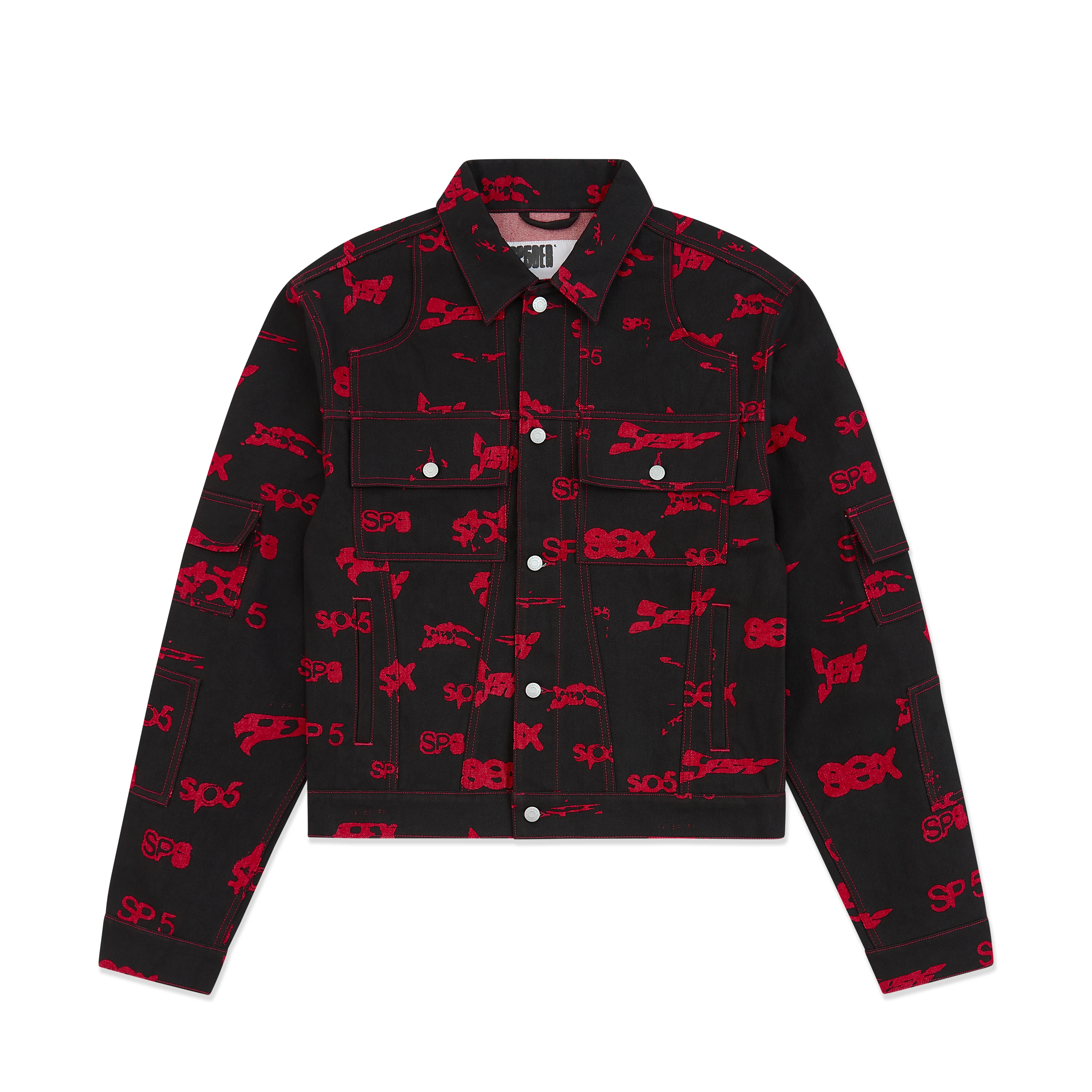 5EX AOP DENIM TRUCKER JACKET
