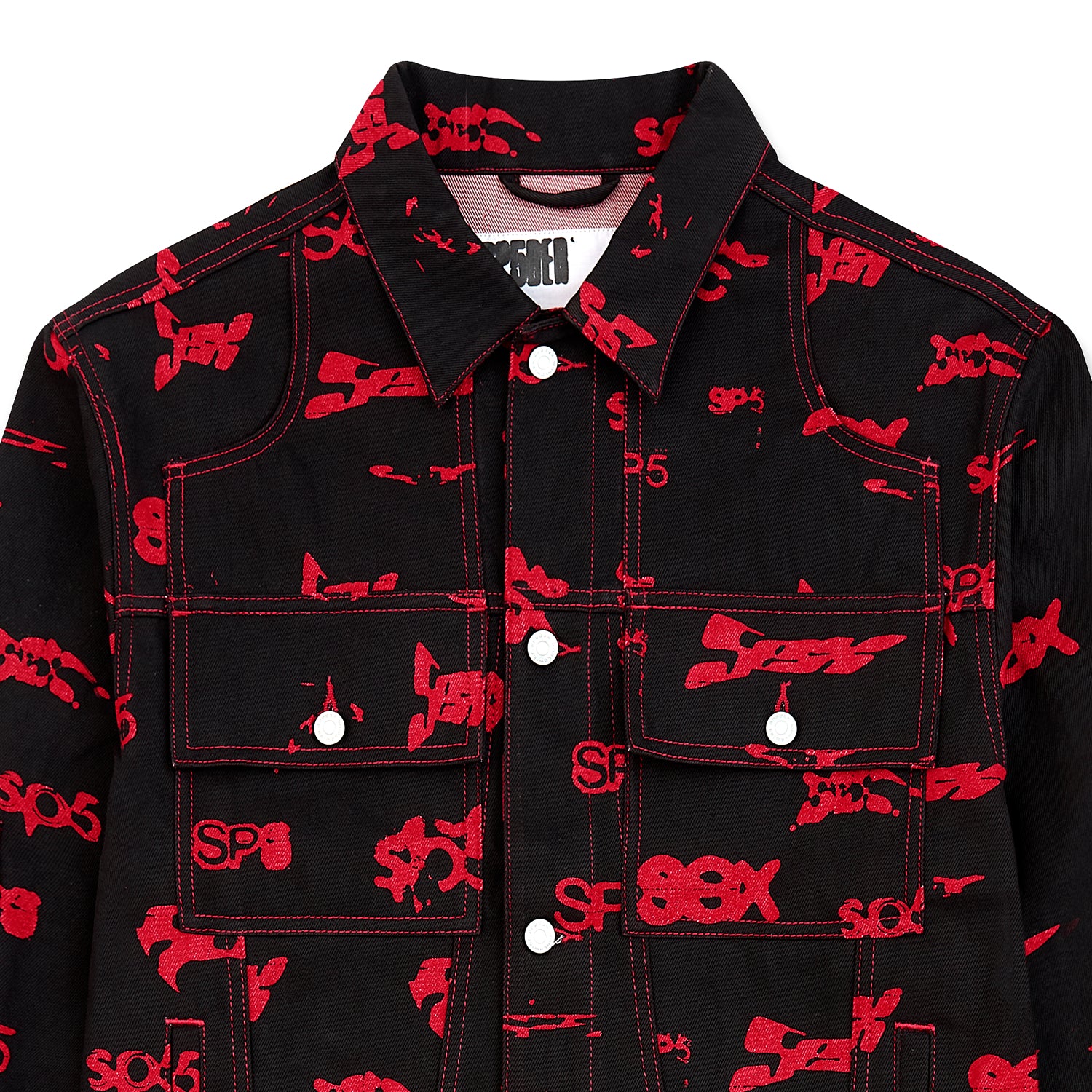 5EX AOP DENIM TRUCKER JACKET - Image 3