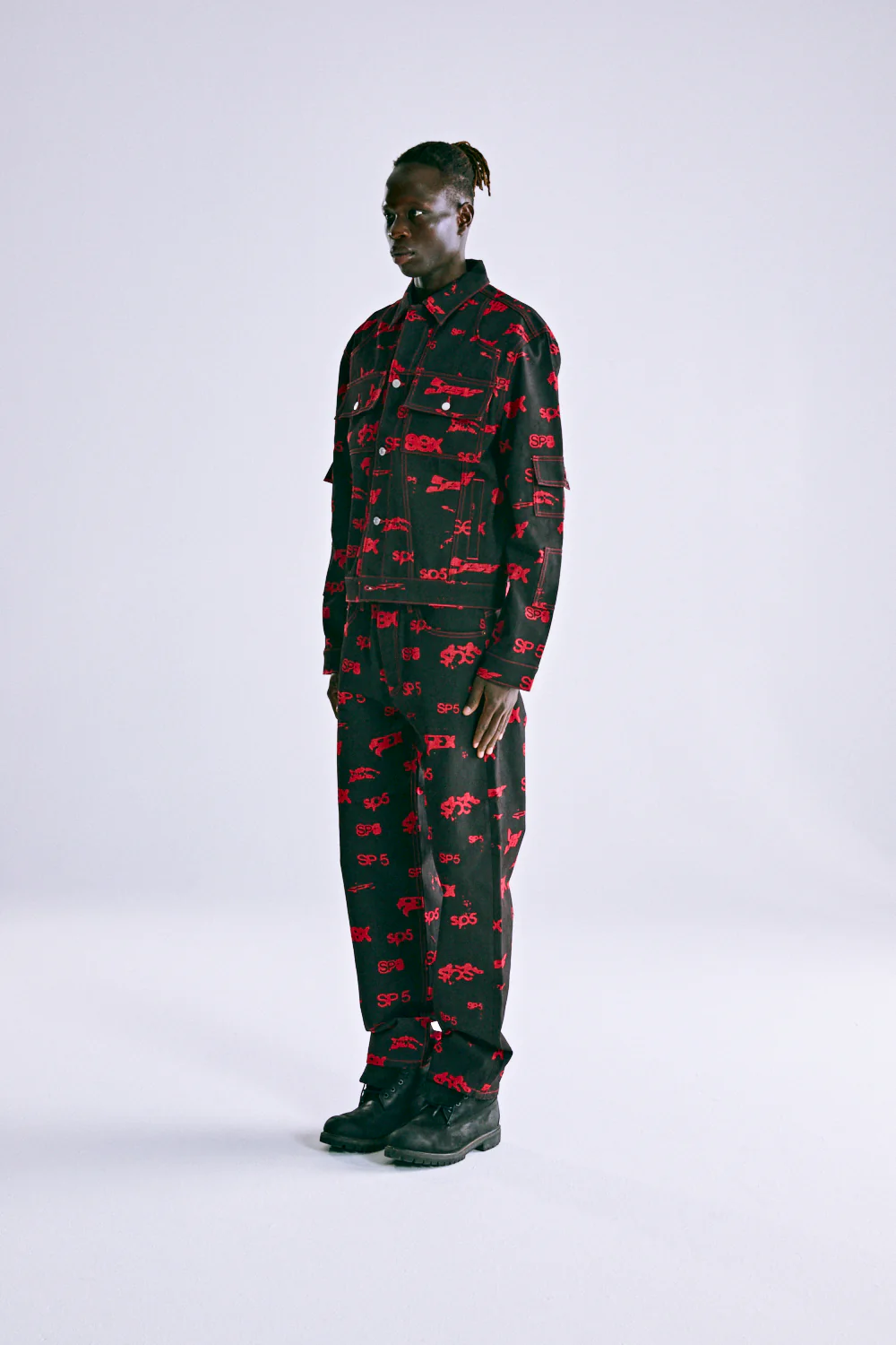 5EX AOP DENIM TRUCKER JACKET - Image 6