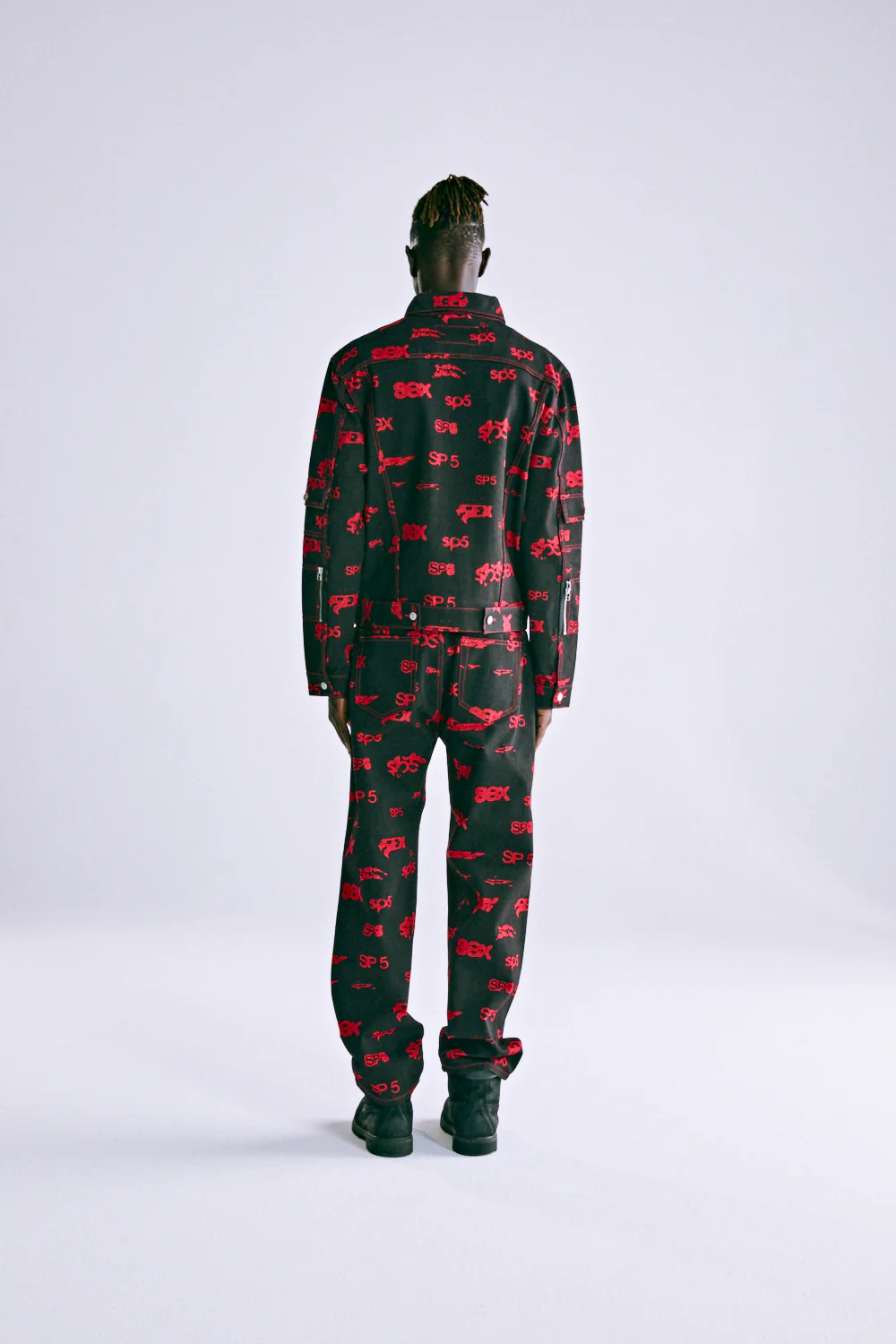 5EX AOP DENIM TRUCKER JACKET - Image 8