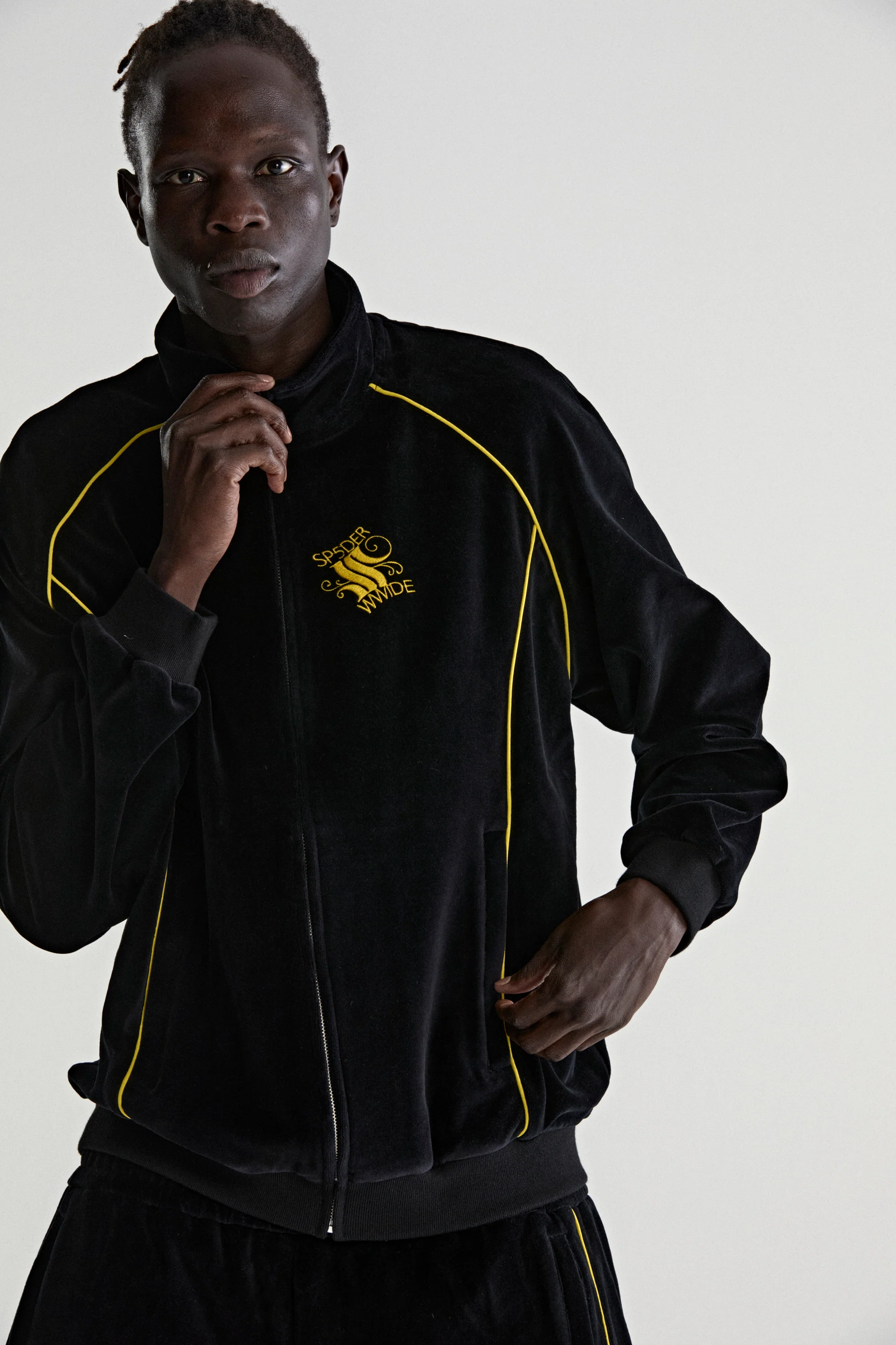 OUTLINE VELOUR TRACK JACKET - Image 13