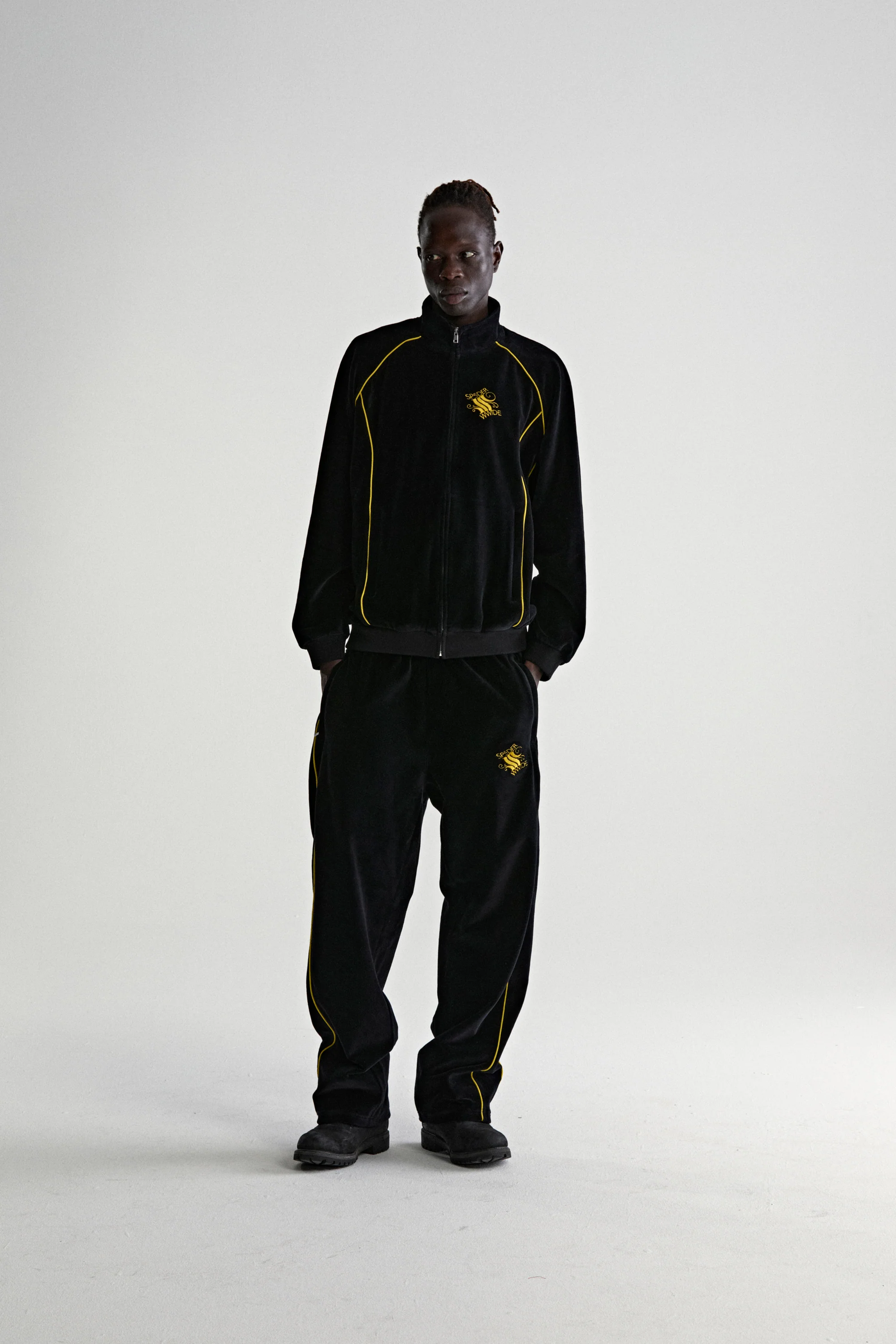 OUTLINE VELOUR TRACK JACKET - Image 5