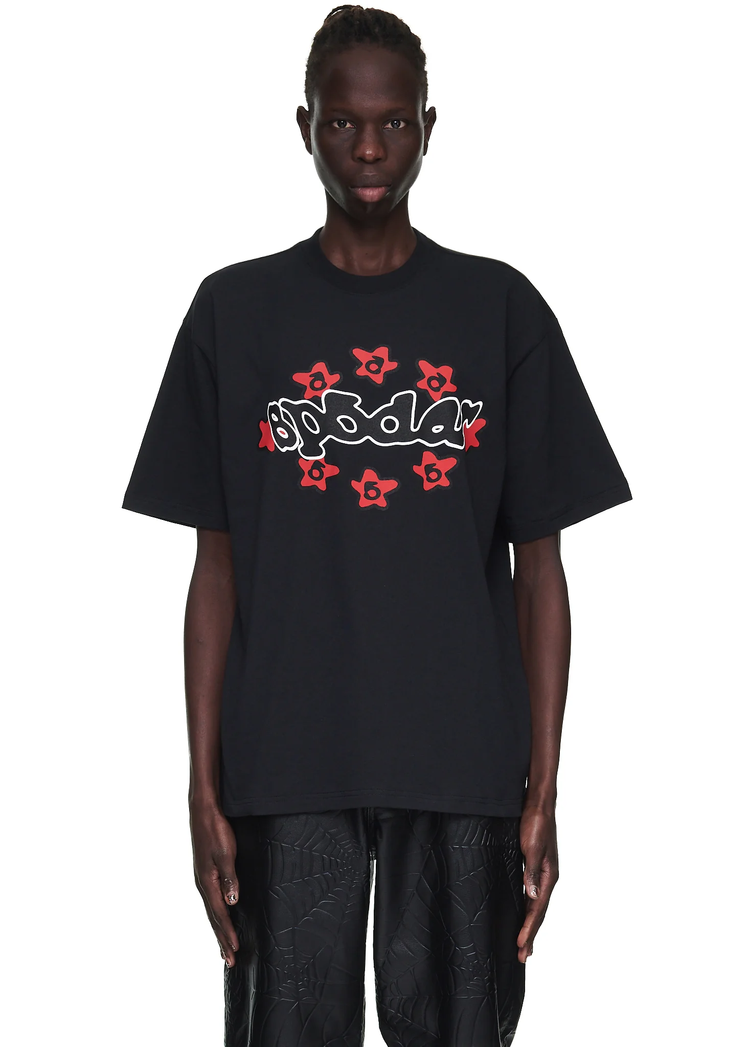 BLACK WARPED SP5DER TEE - Image 3
