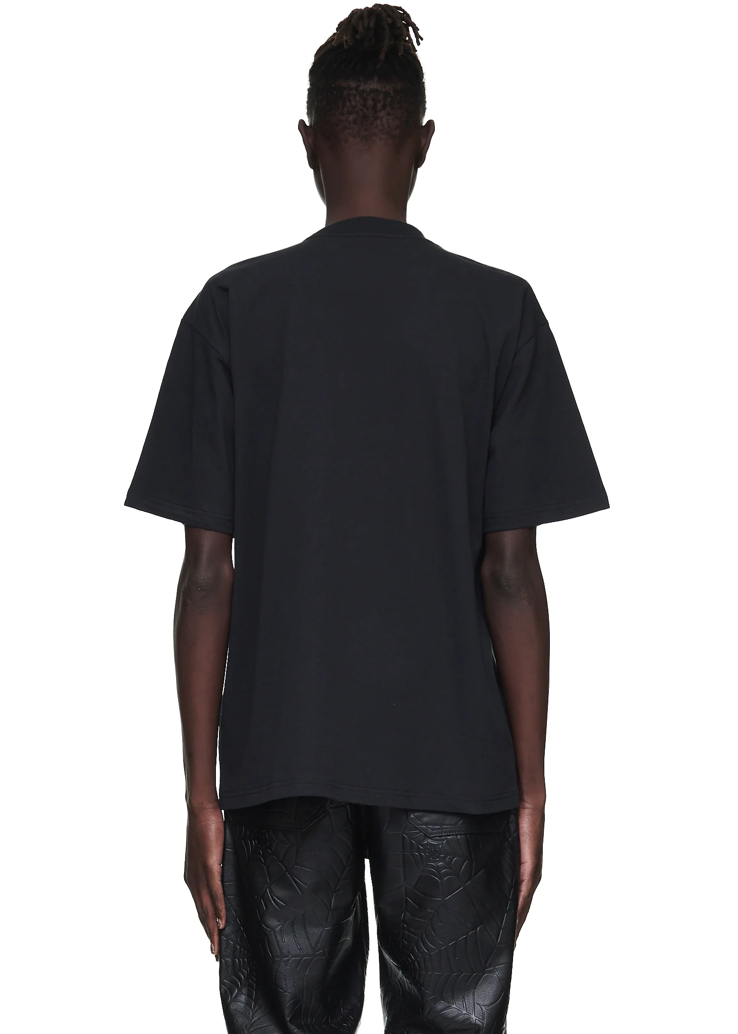 BLACK WARPED SP5DER TEE - Image 5
