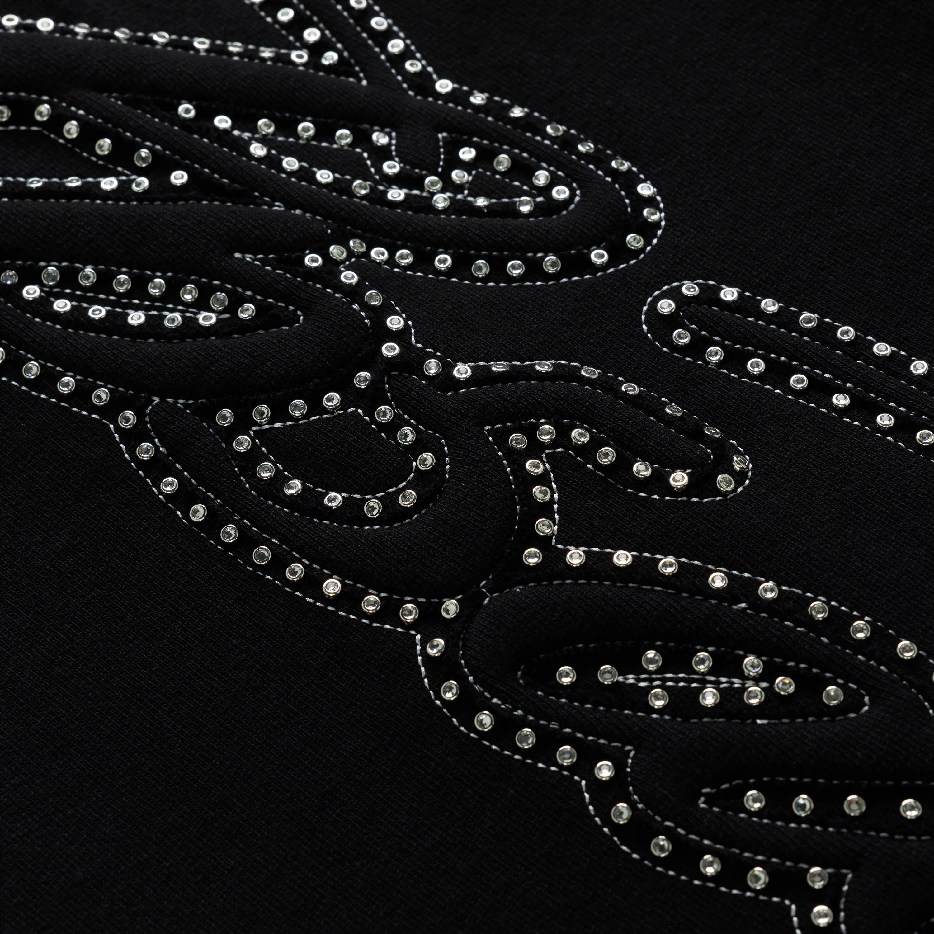 RHINESTONE SCRIPT WIDE LEG SWEATPANT - Image 4