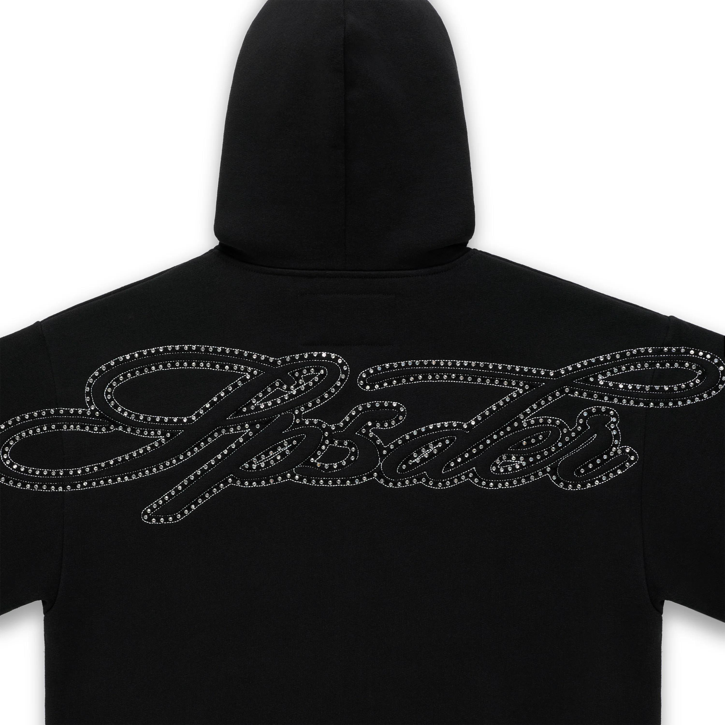 RHINESTONE SCRIPT ZIP HOODIE - Image 5