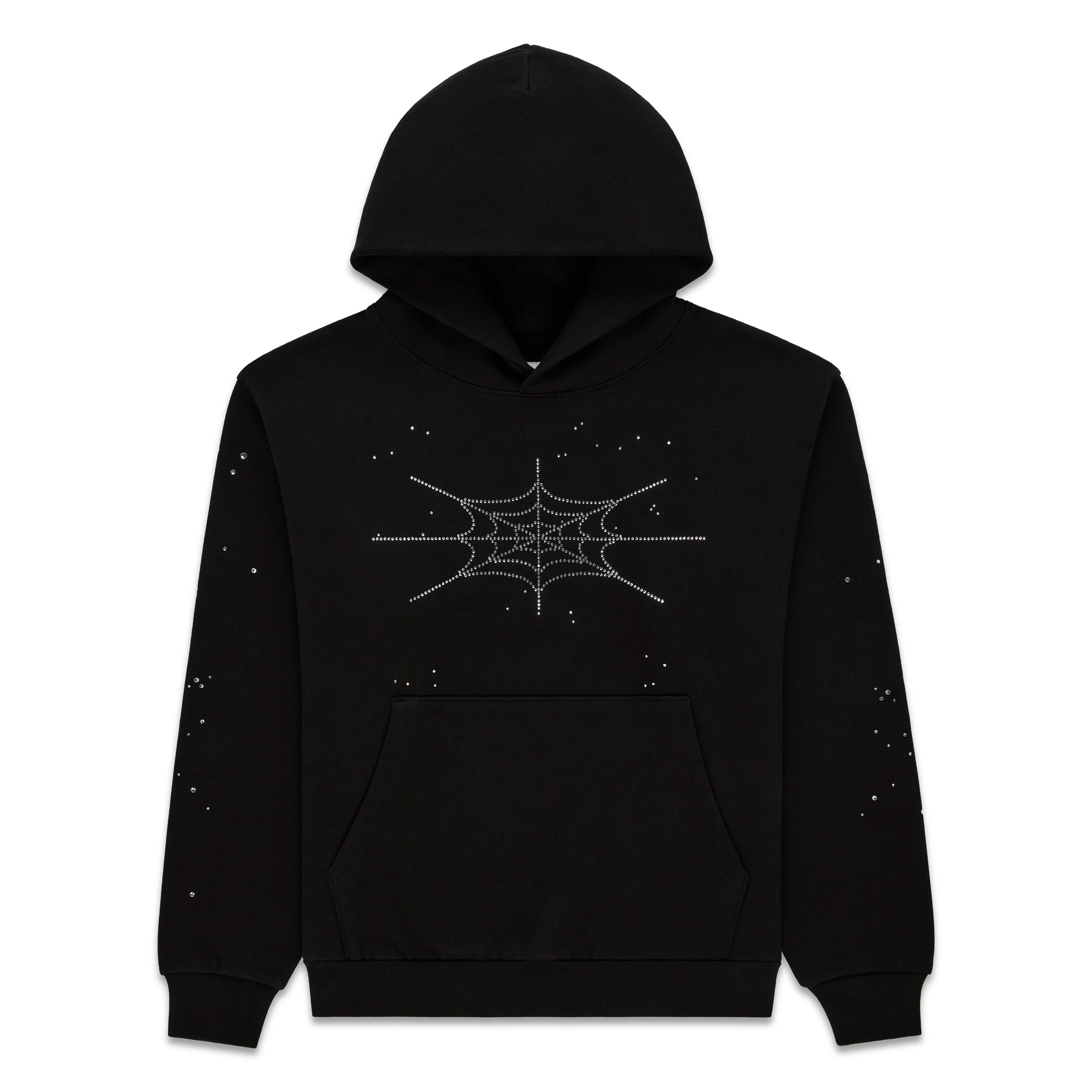 RHINESTONE SILK HOODIE