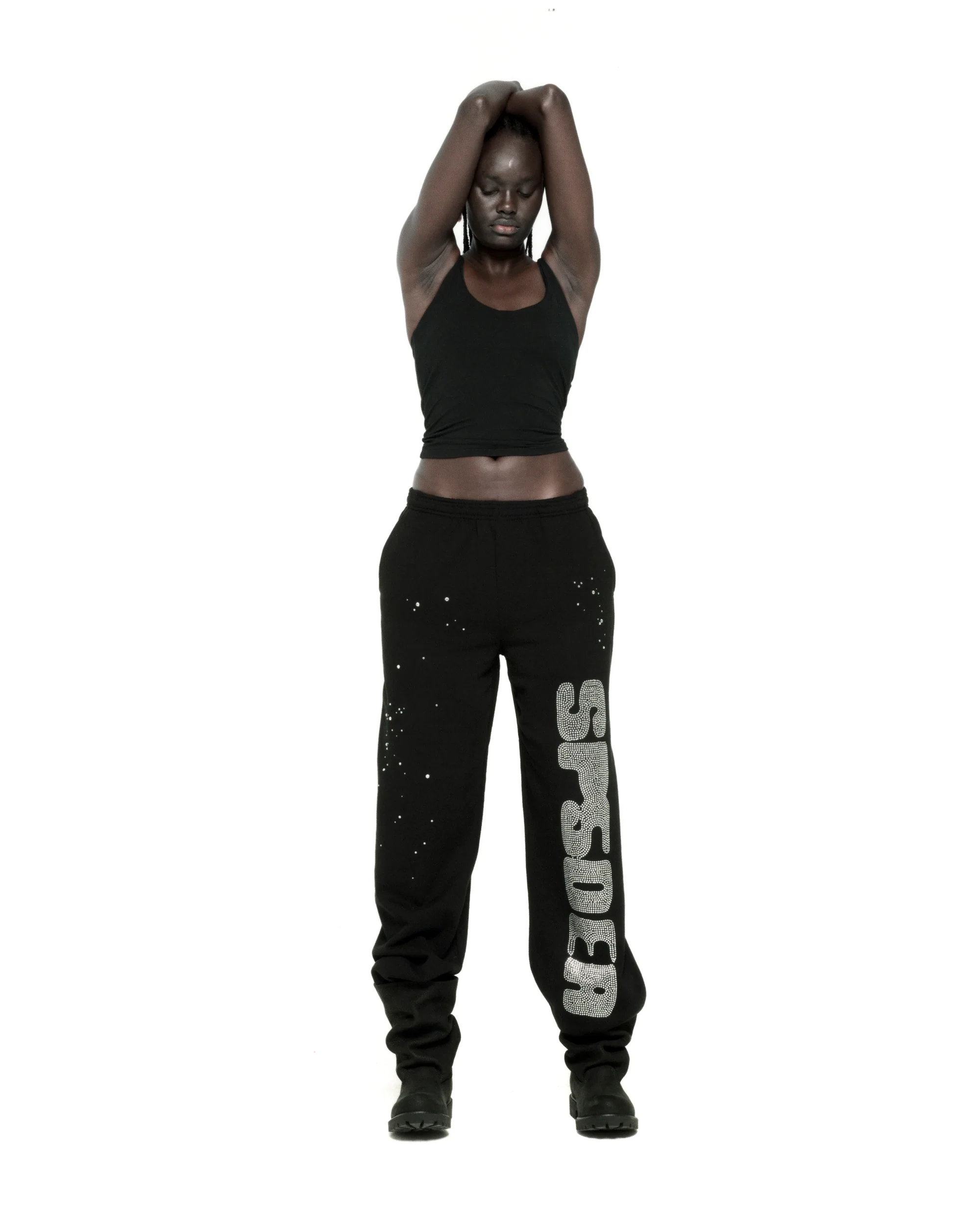 RHINESTONE SILK SWEATPANT - Image 10