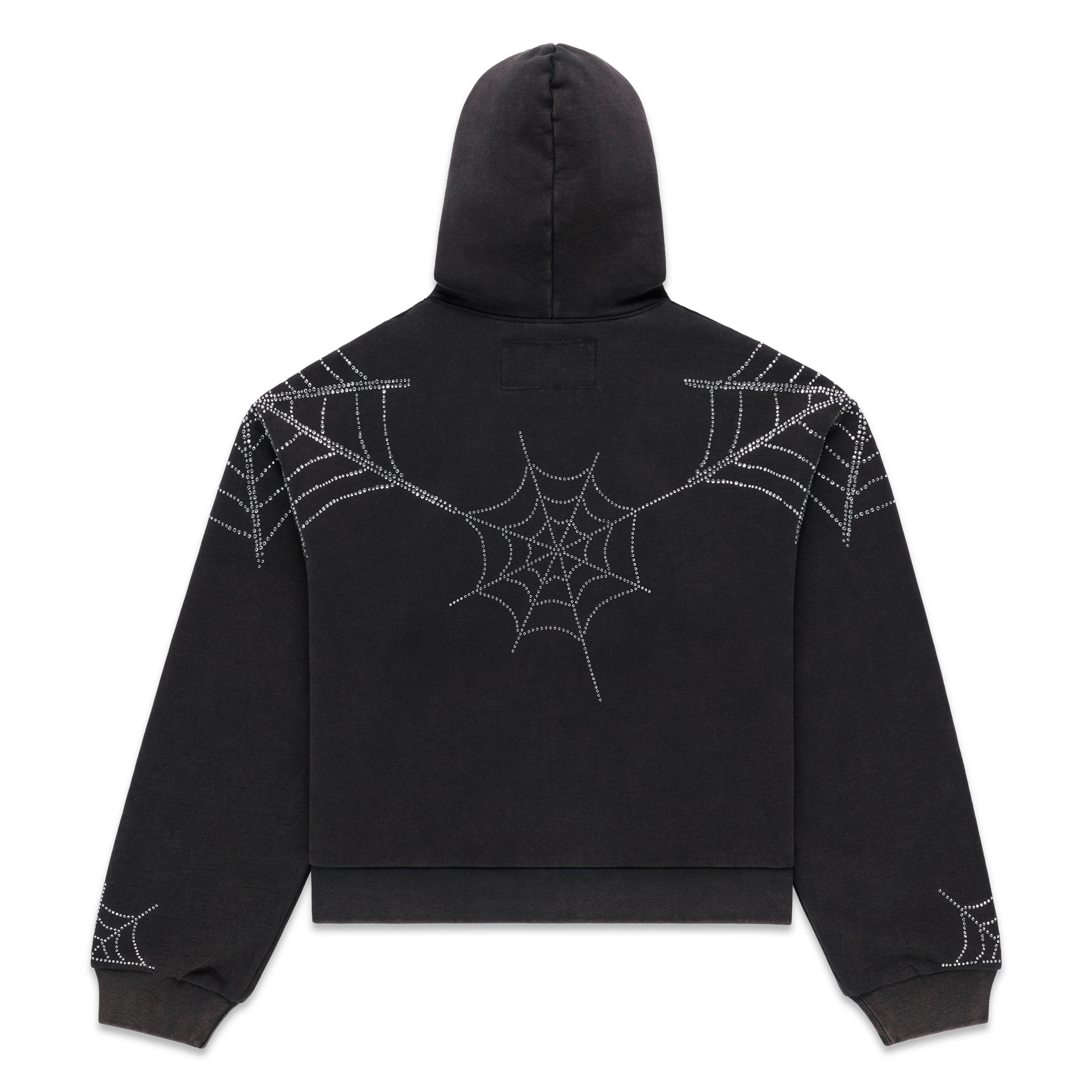 RHINESTONE WEB ZIP HOODIE - Image 2