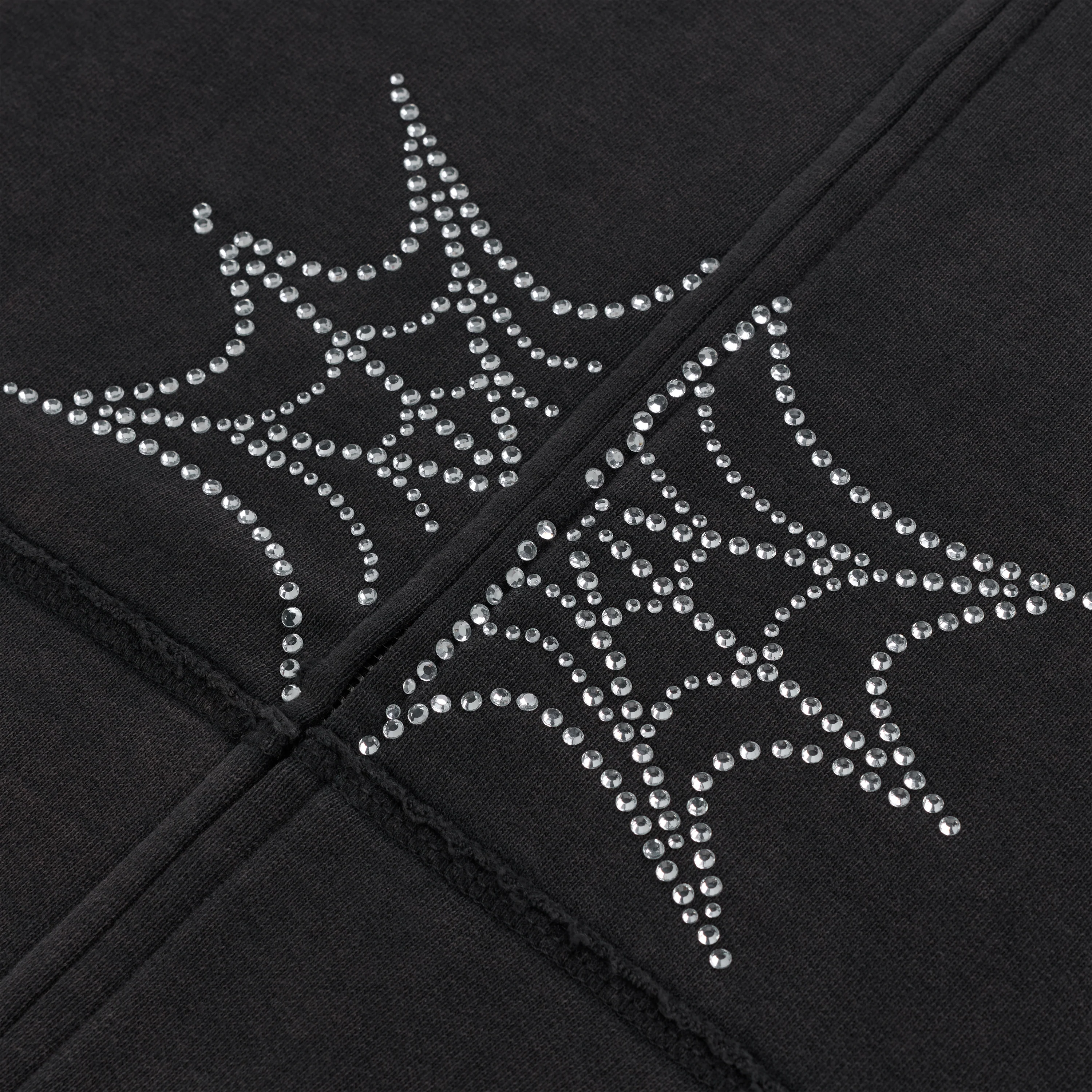 RHINESTONE WEB ZIP HOODIE - Image 3