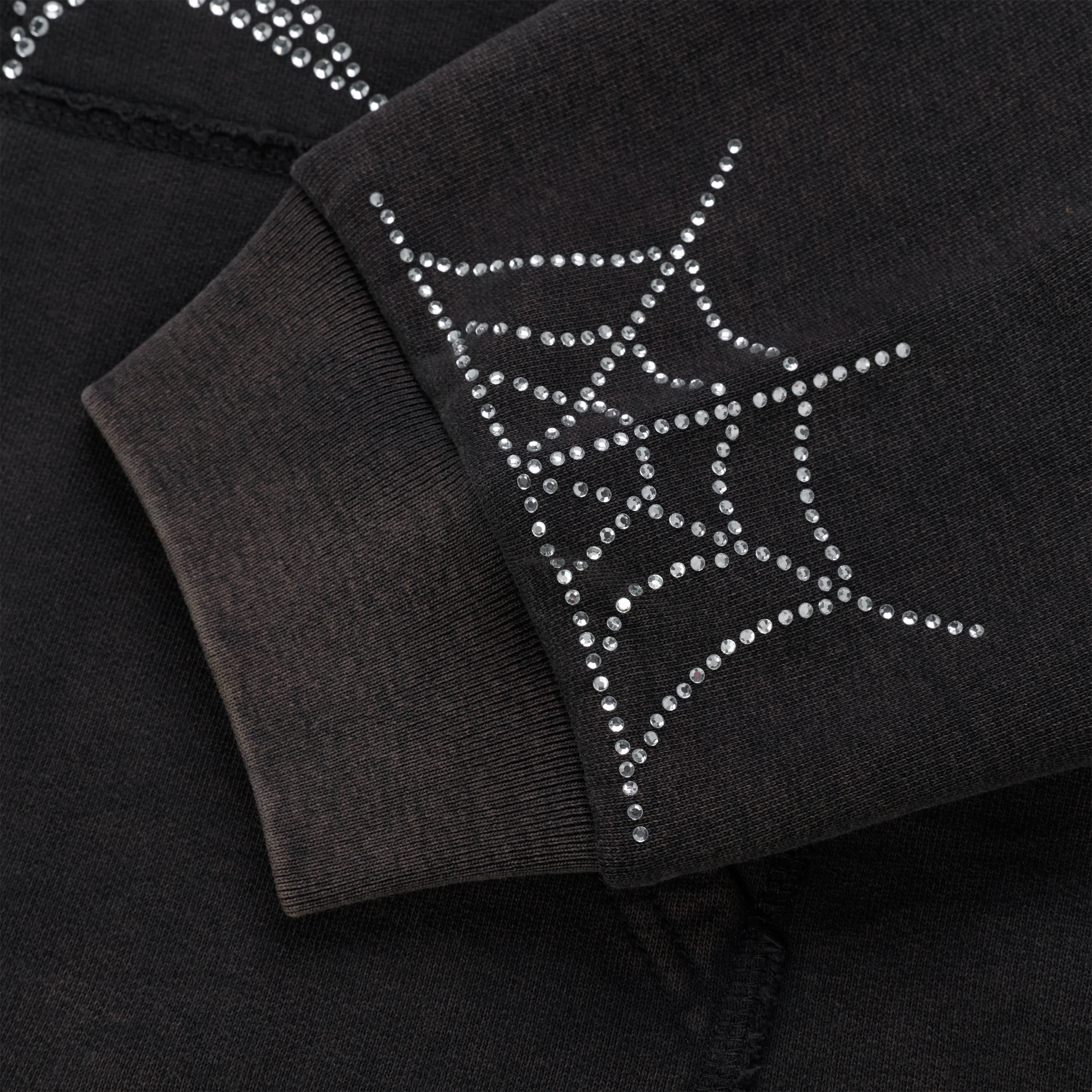 RHINESTONE WEB ZIP HOODIE - Image 4