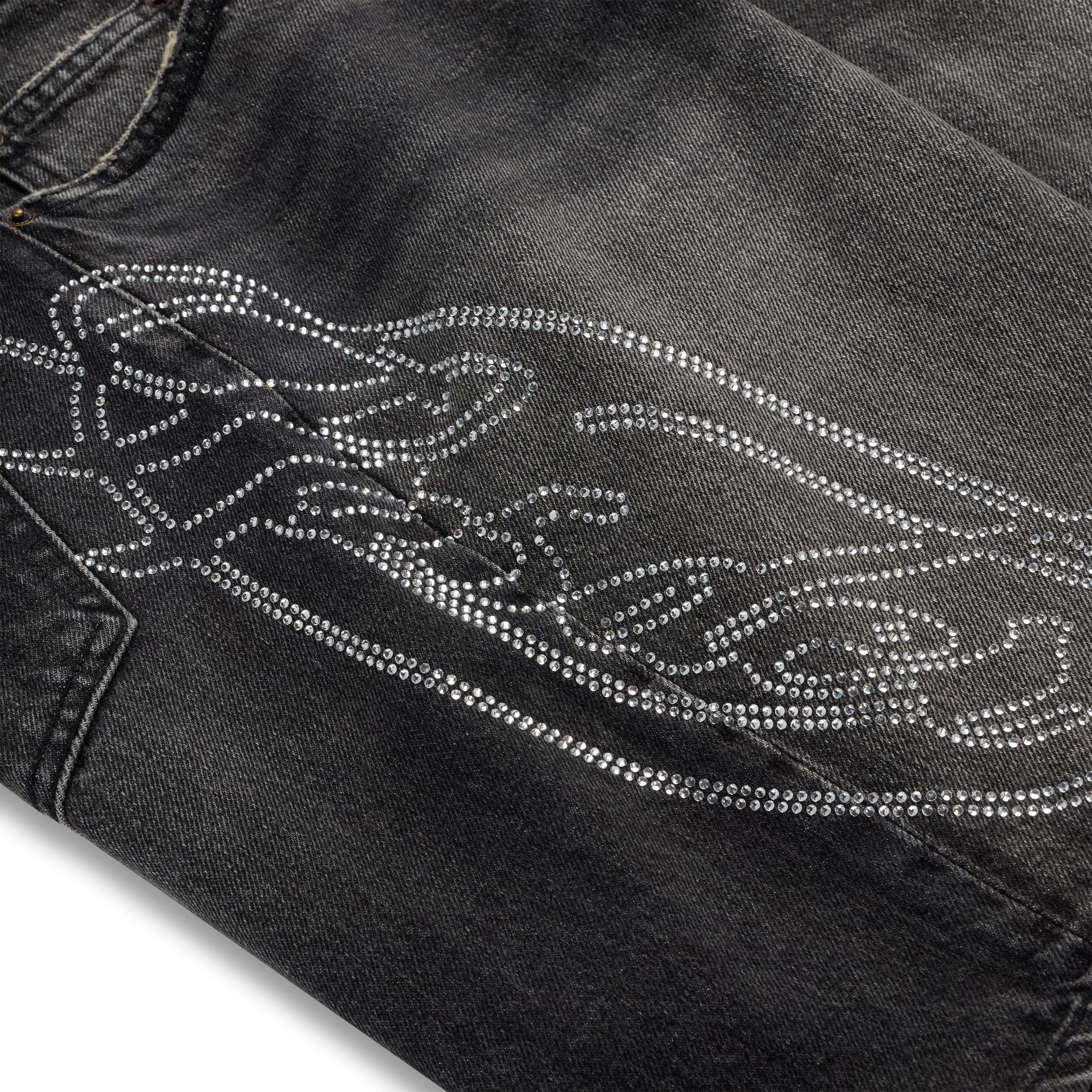 SCRIPT WEB DENIM SHORT - Image 3