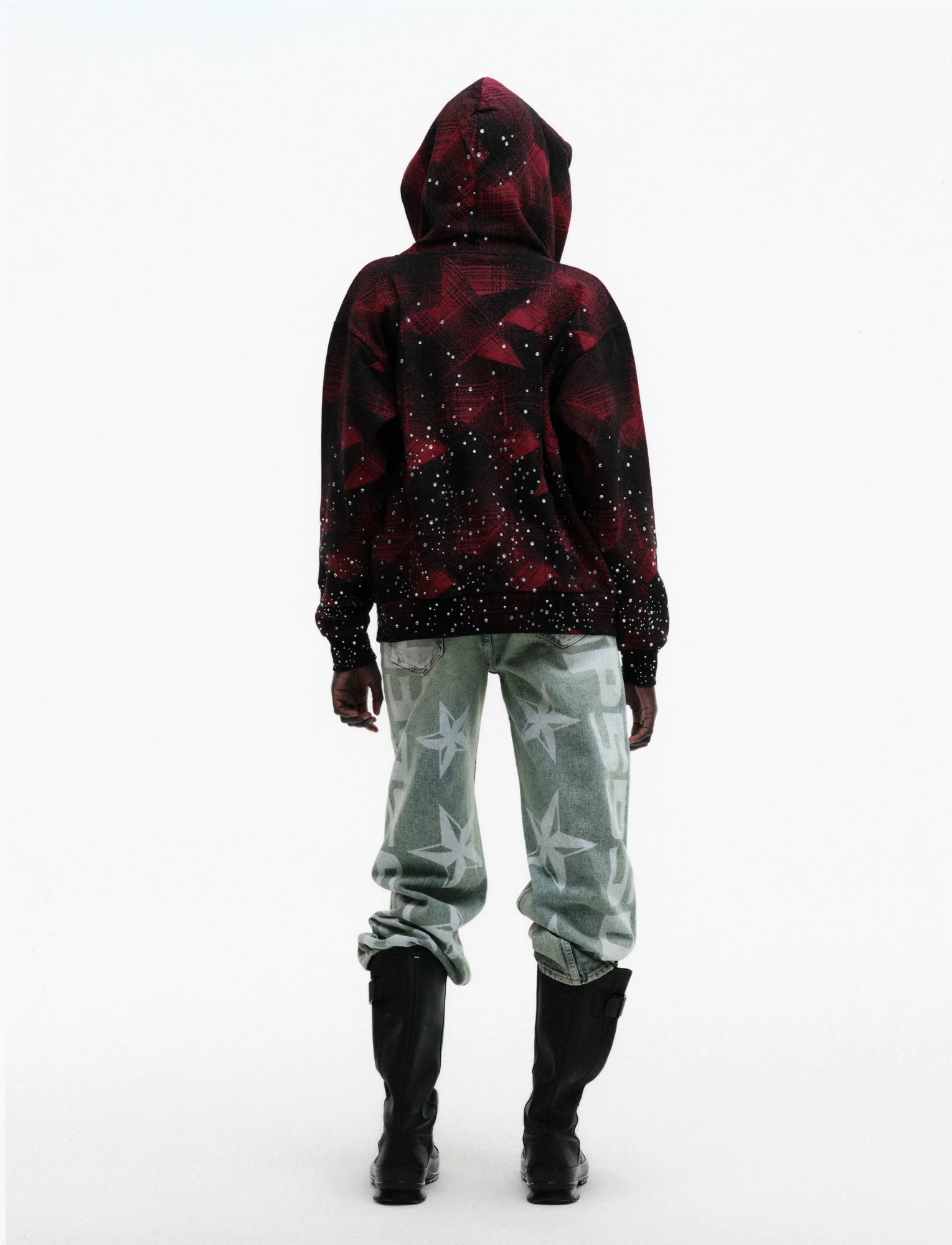 STAR PLAID FULL ZIP HOODIE - Image 13