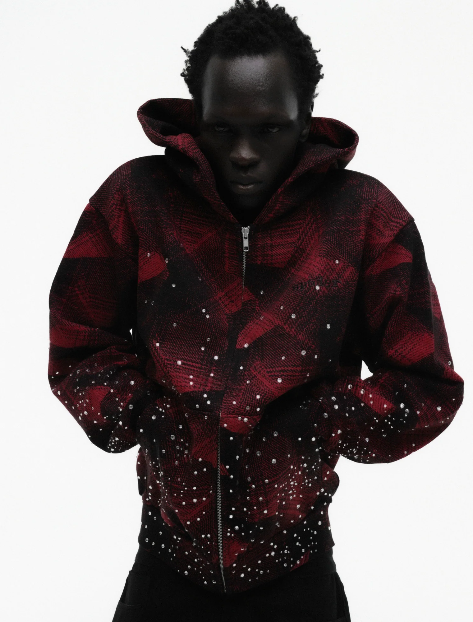 STAR PLAID FULL ZIP HOODIE - Image 14