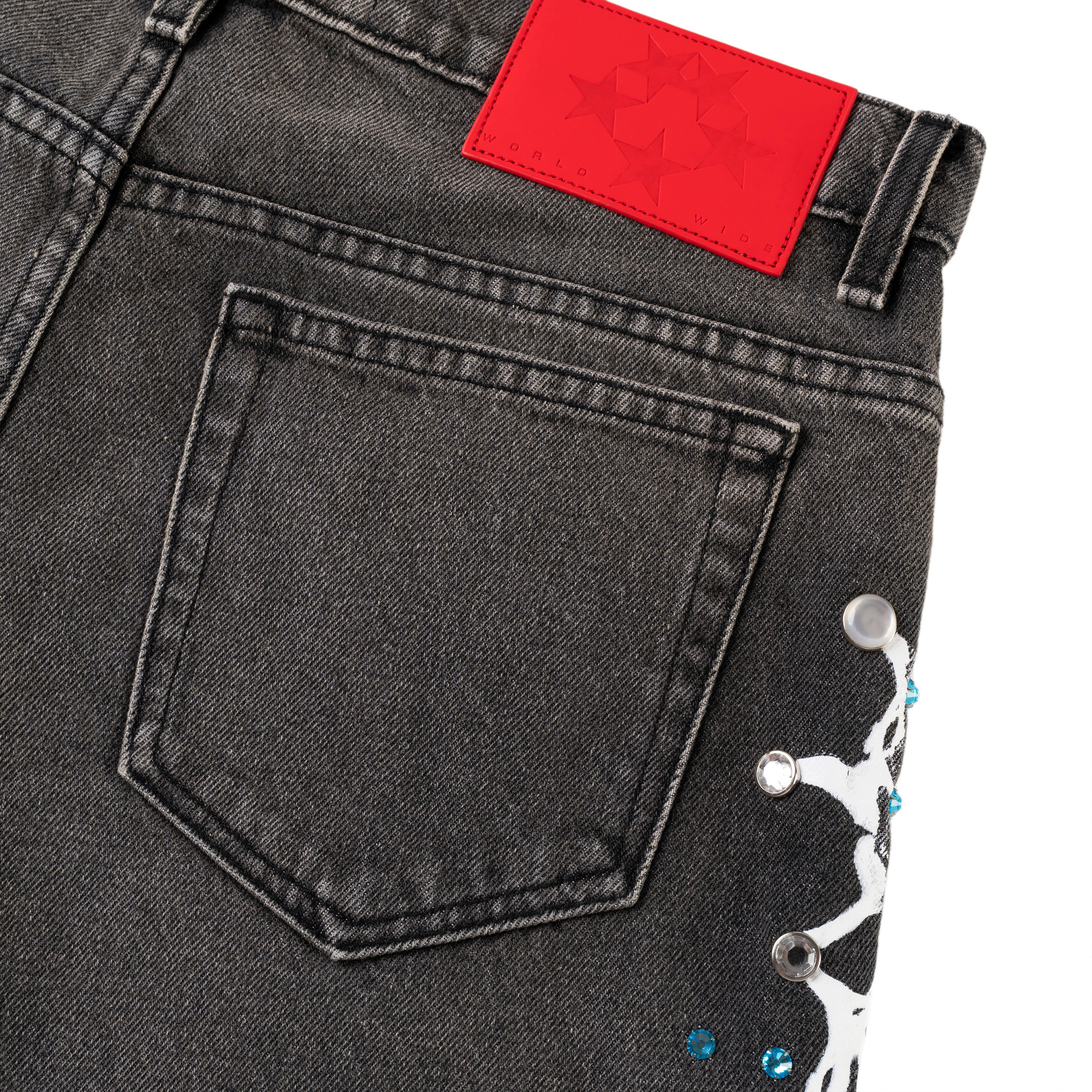 WEB STONE DENIM SHORT - Image 7