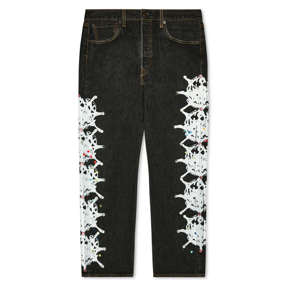 BLACK VINTAGE WEB AND STONE DENIM