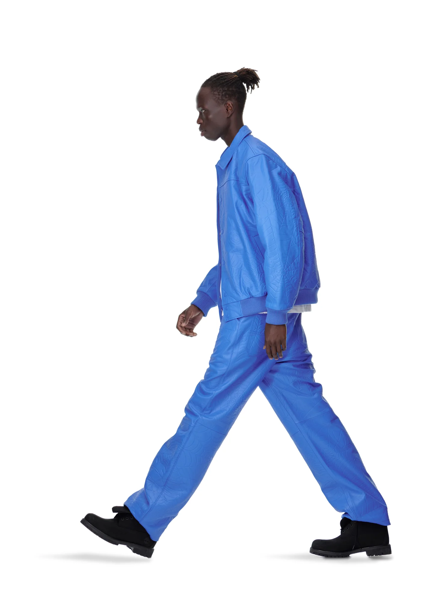 DEBOSSED WEB LEATHER PANT - Image 10