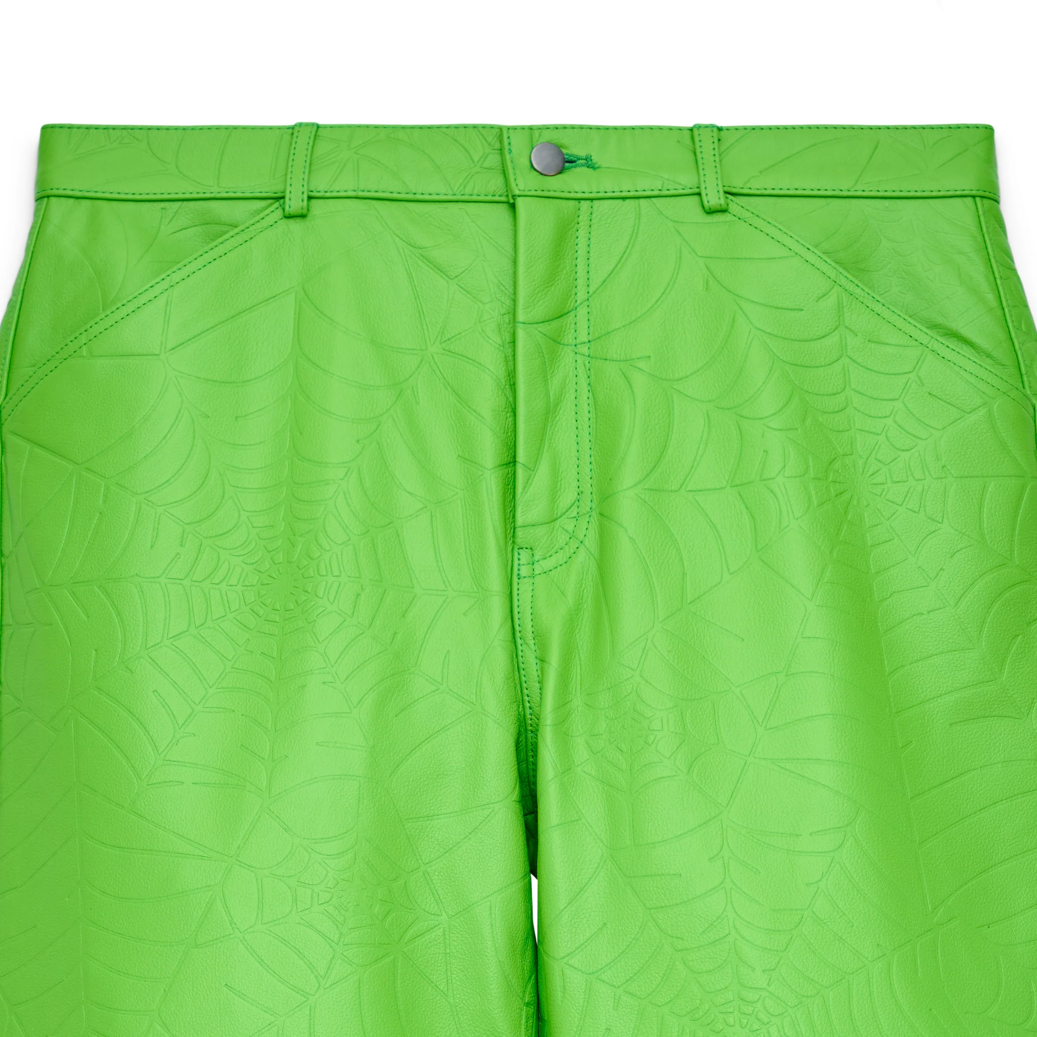 DEBOSSED WEB LEATHER PANT - Image 3