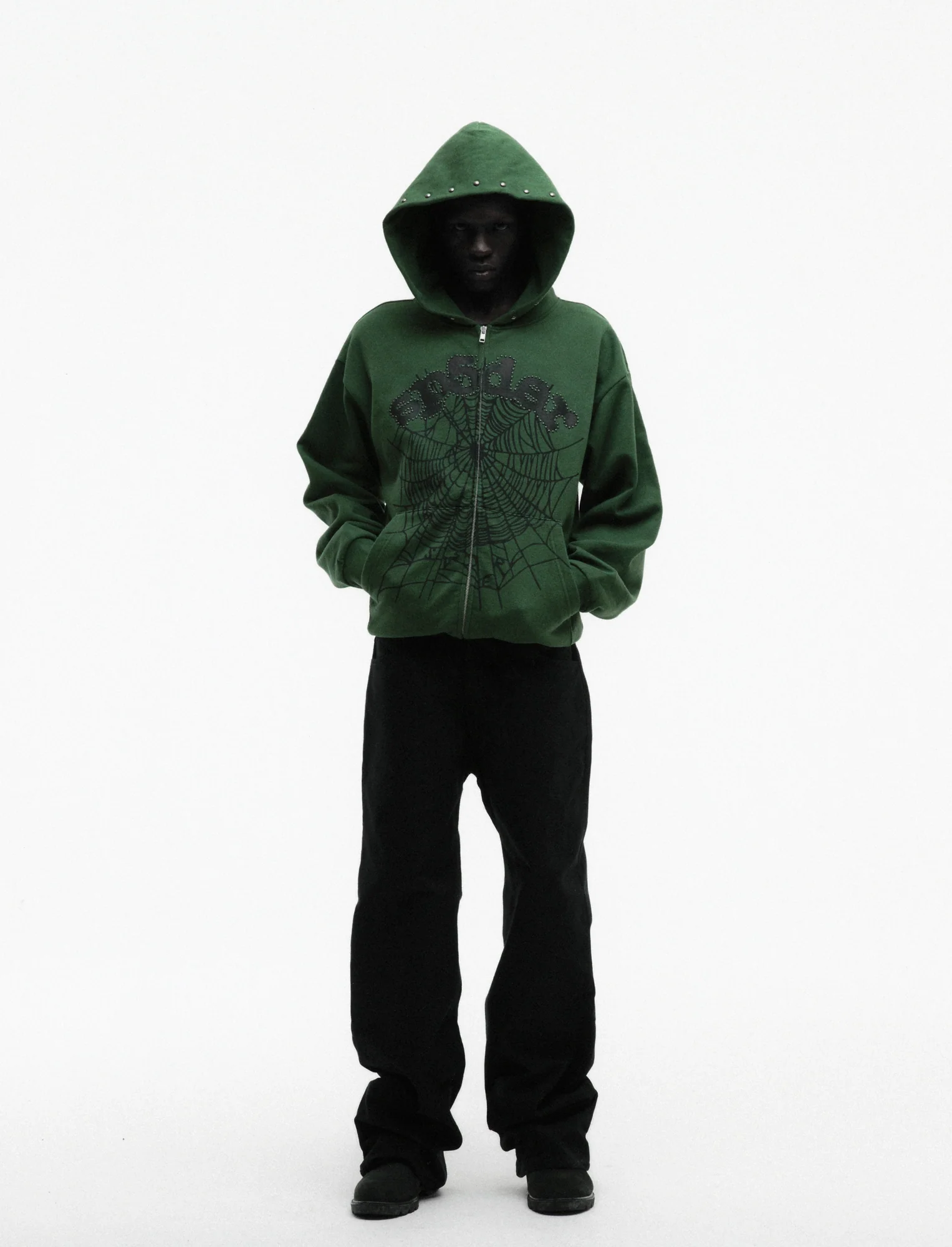 OG WEB STUDDED ZIP HOODIE - Image 7