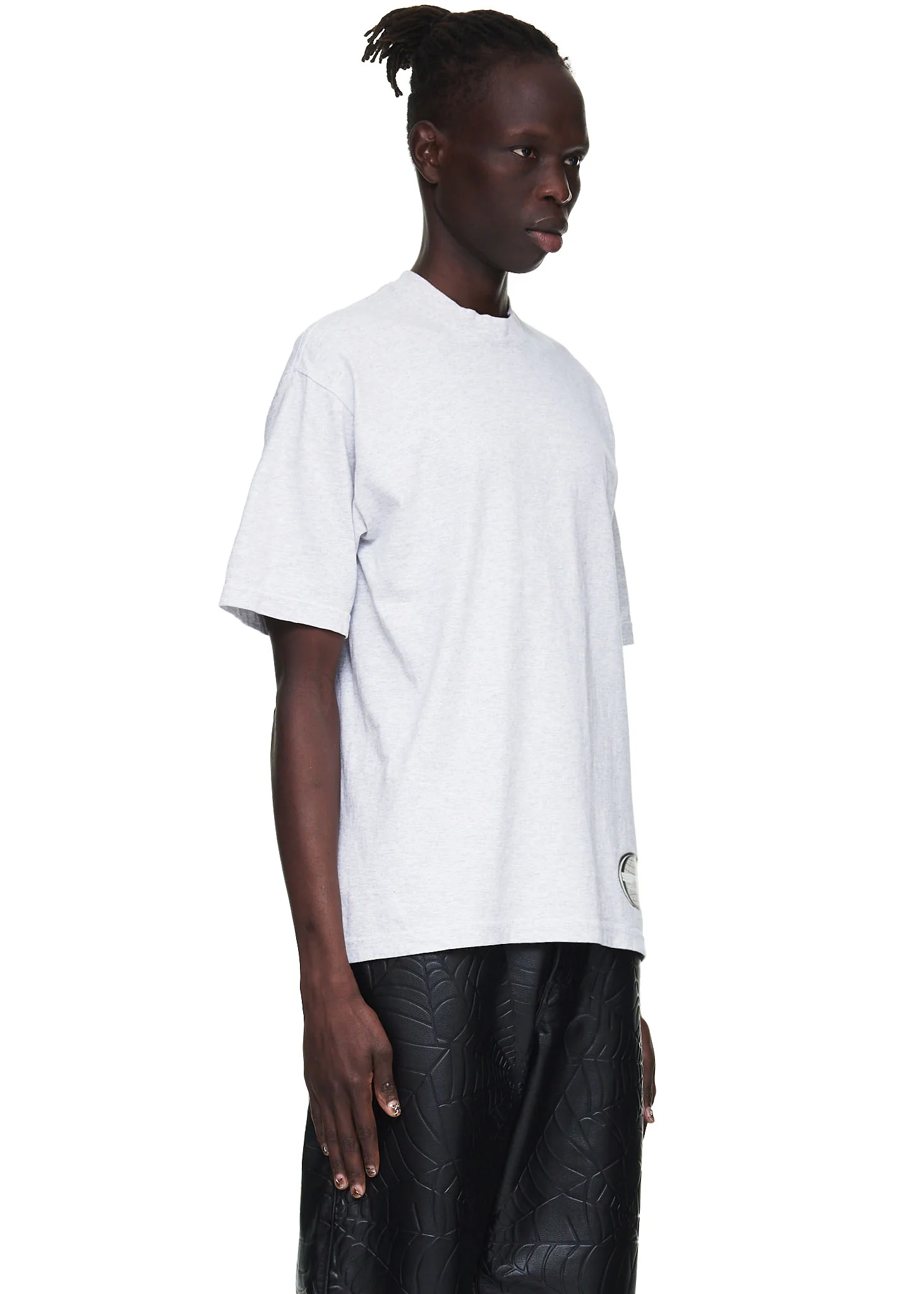 HEATHER GREY UTILITY TEE - Image 4