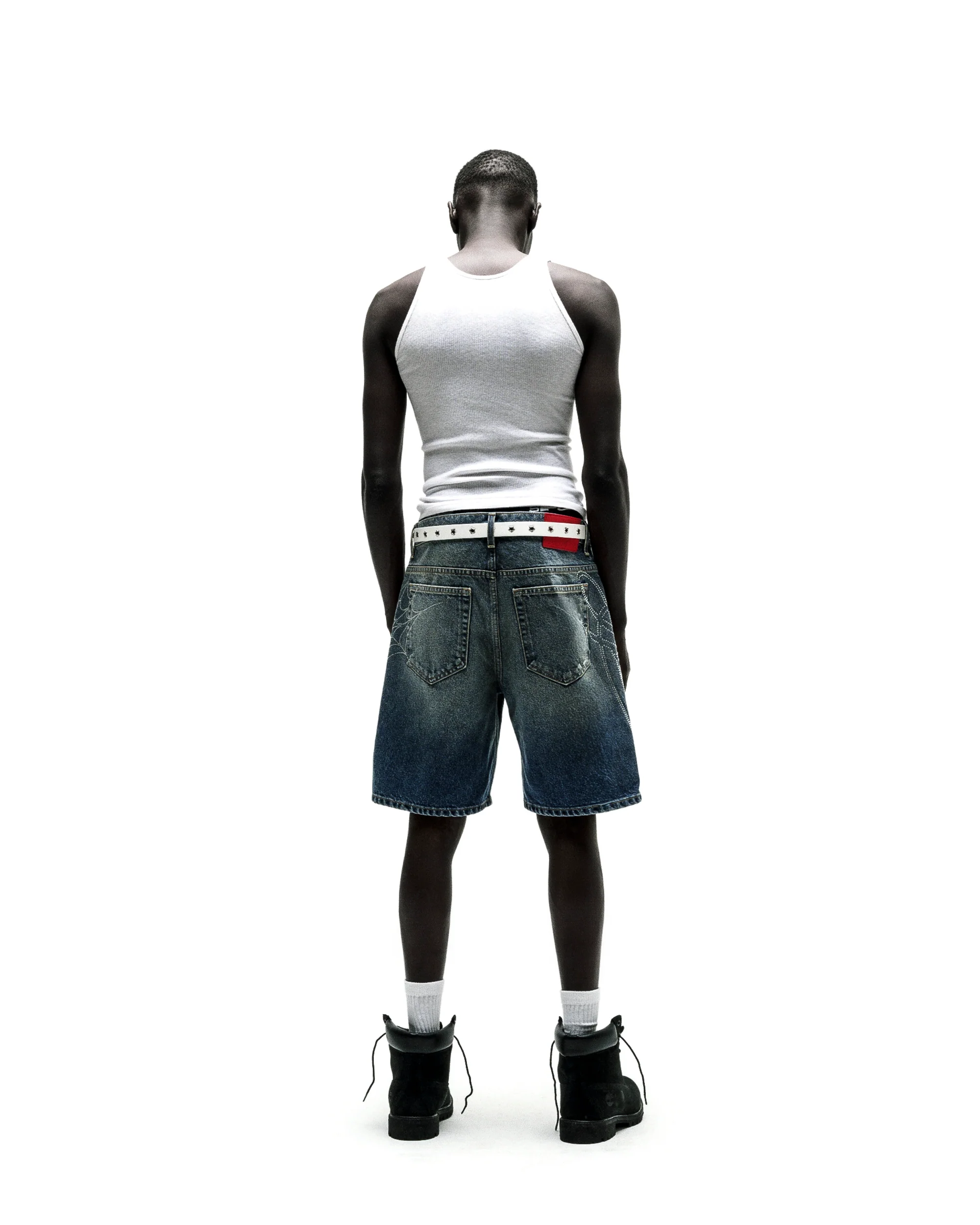 SCRIPT WEB DENIM SHORT - Image 11