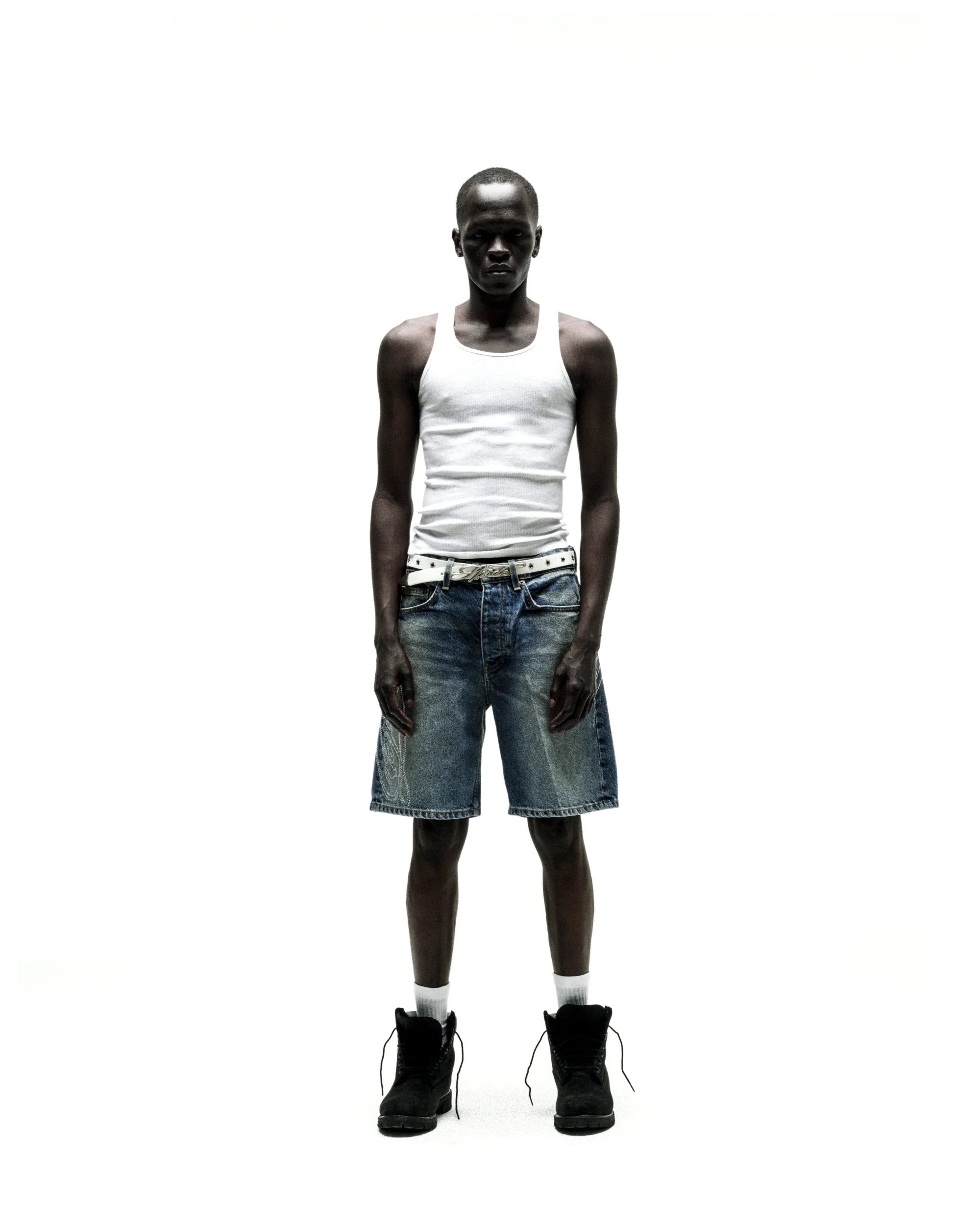 SCRIPT WEB DENIM SHORT - Image 5
