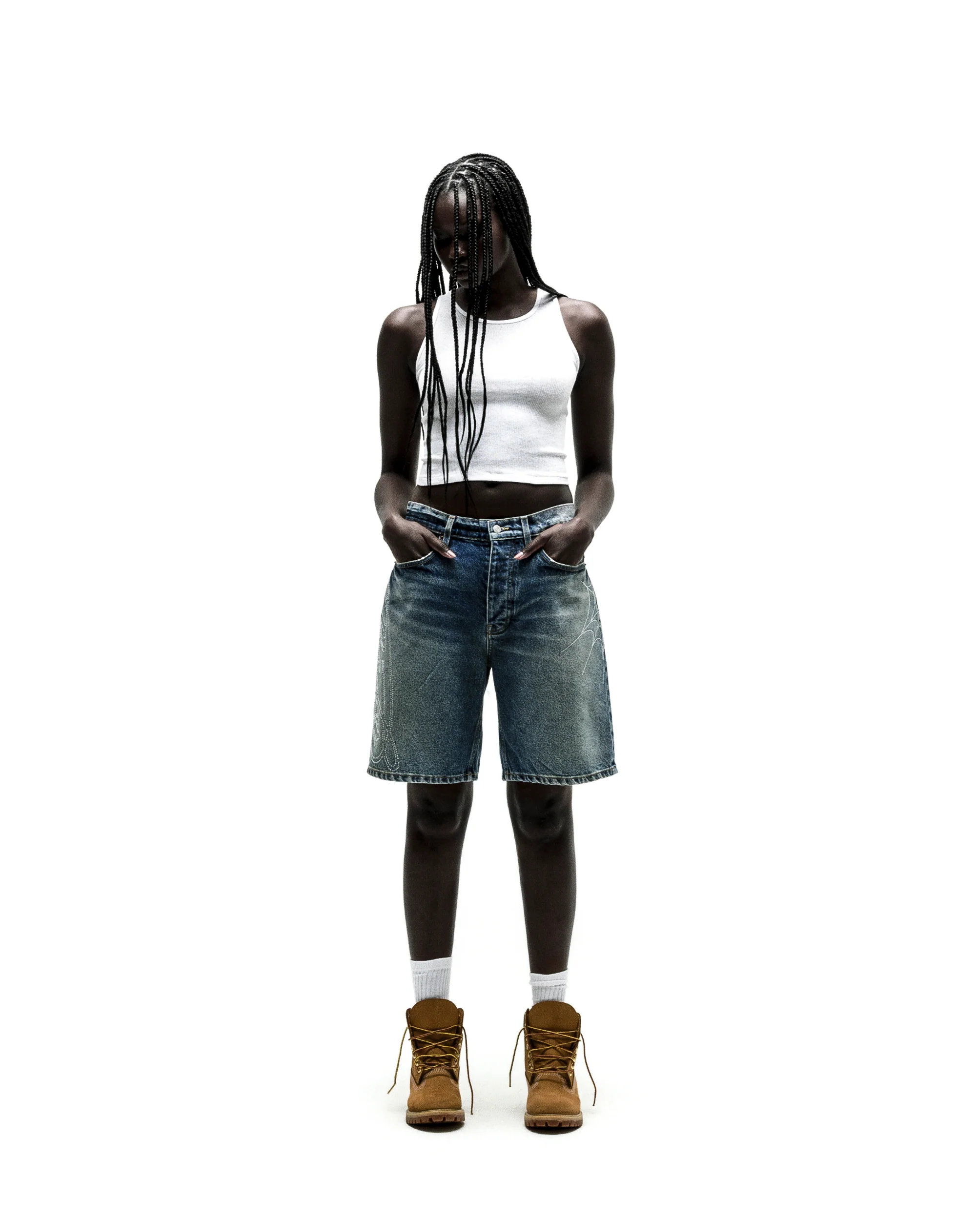 SCRIPT WEB DENIM SHORT - Image 6
