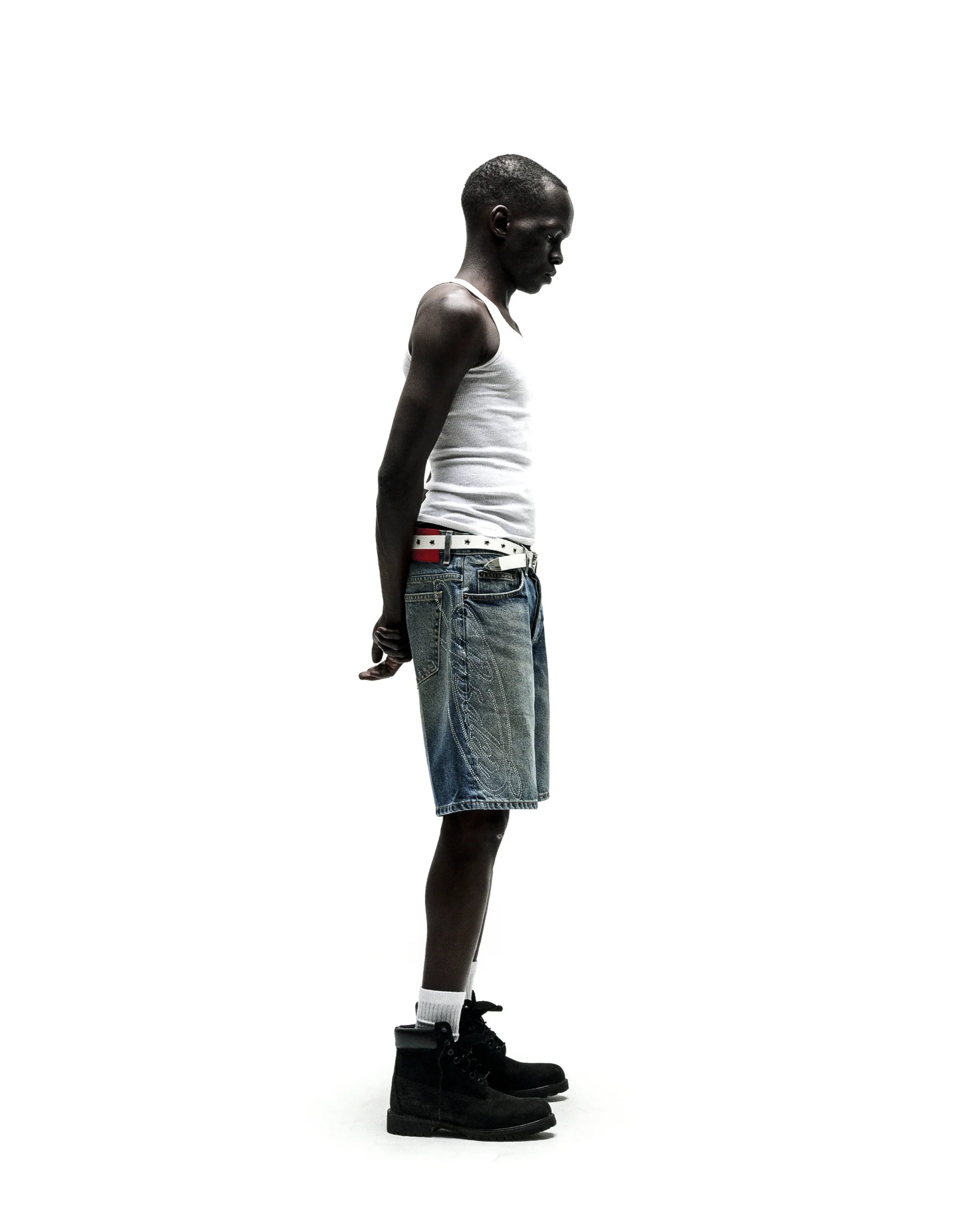 SCRIPT WEB DENIM SHORT - Image 7