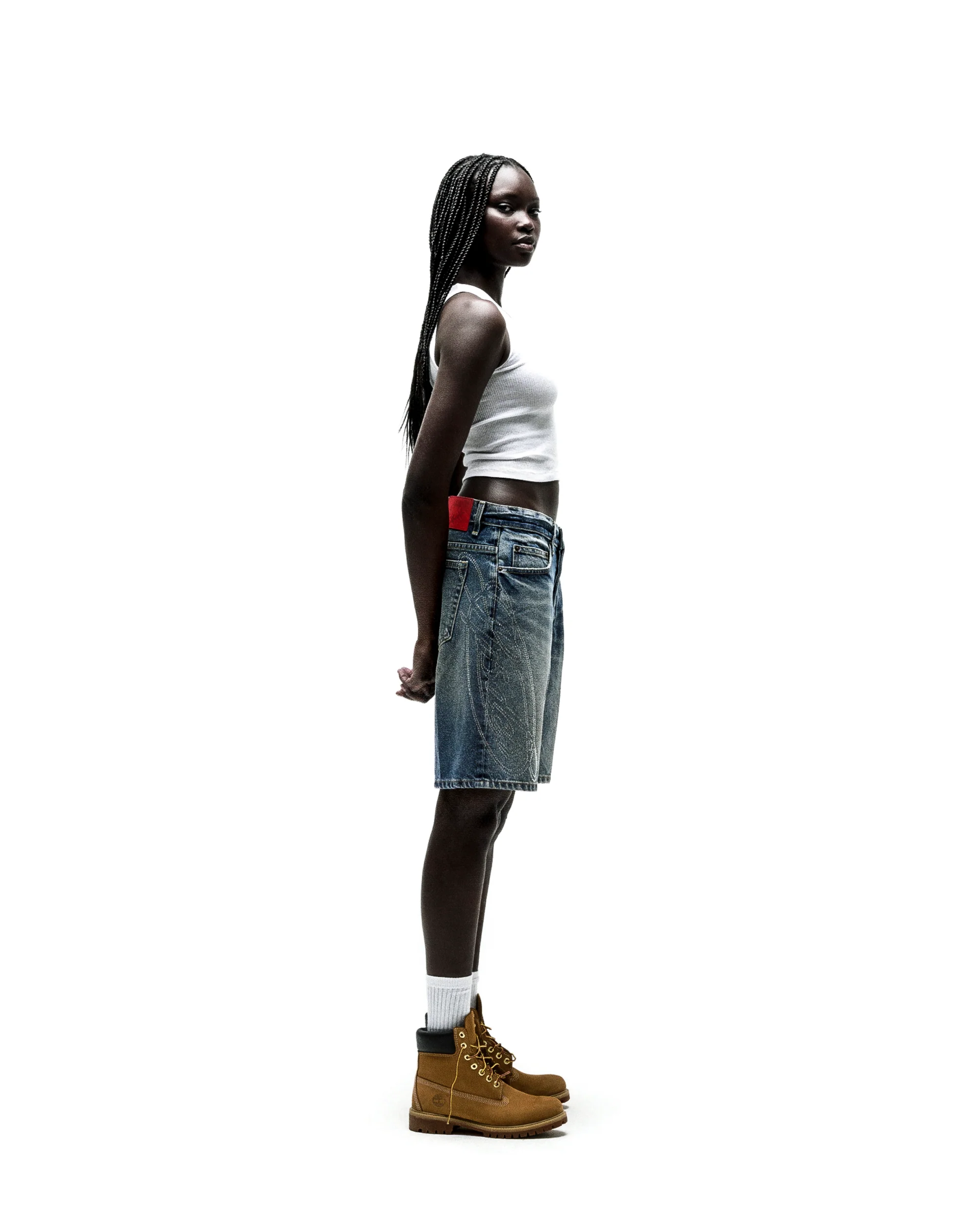SCRIPT WEB DENIM SHORT - Image 8