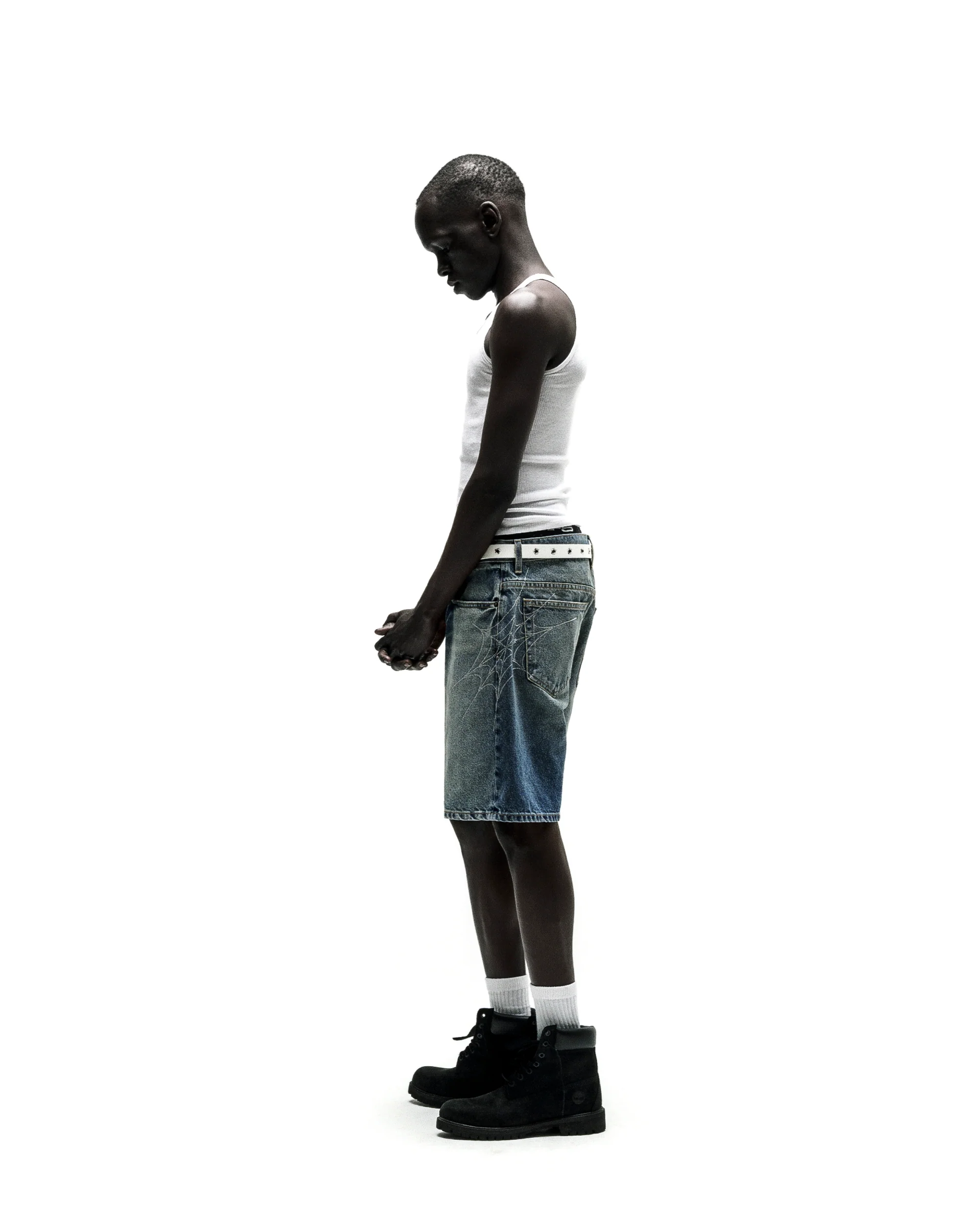 SCRIPT WEB DENIM SHORT - Image 9