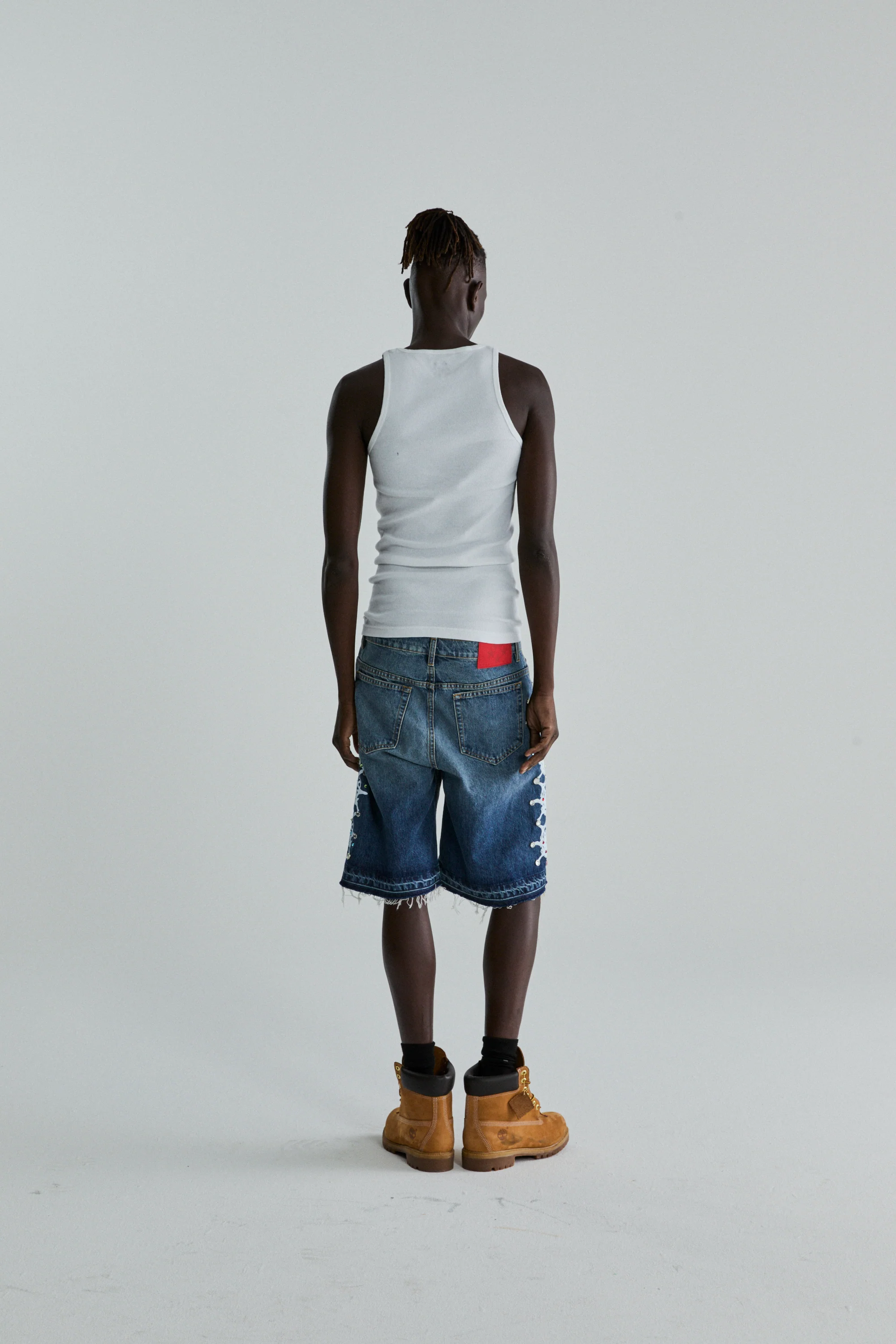 WEB STONE DENIM SHORT - Image 12