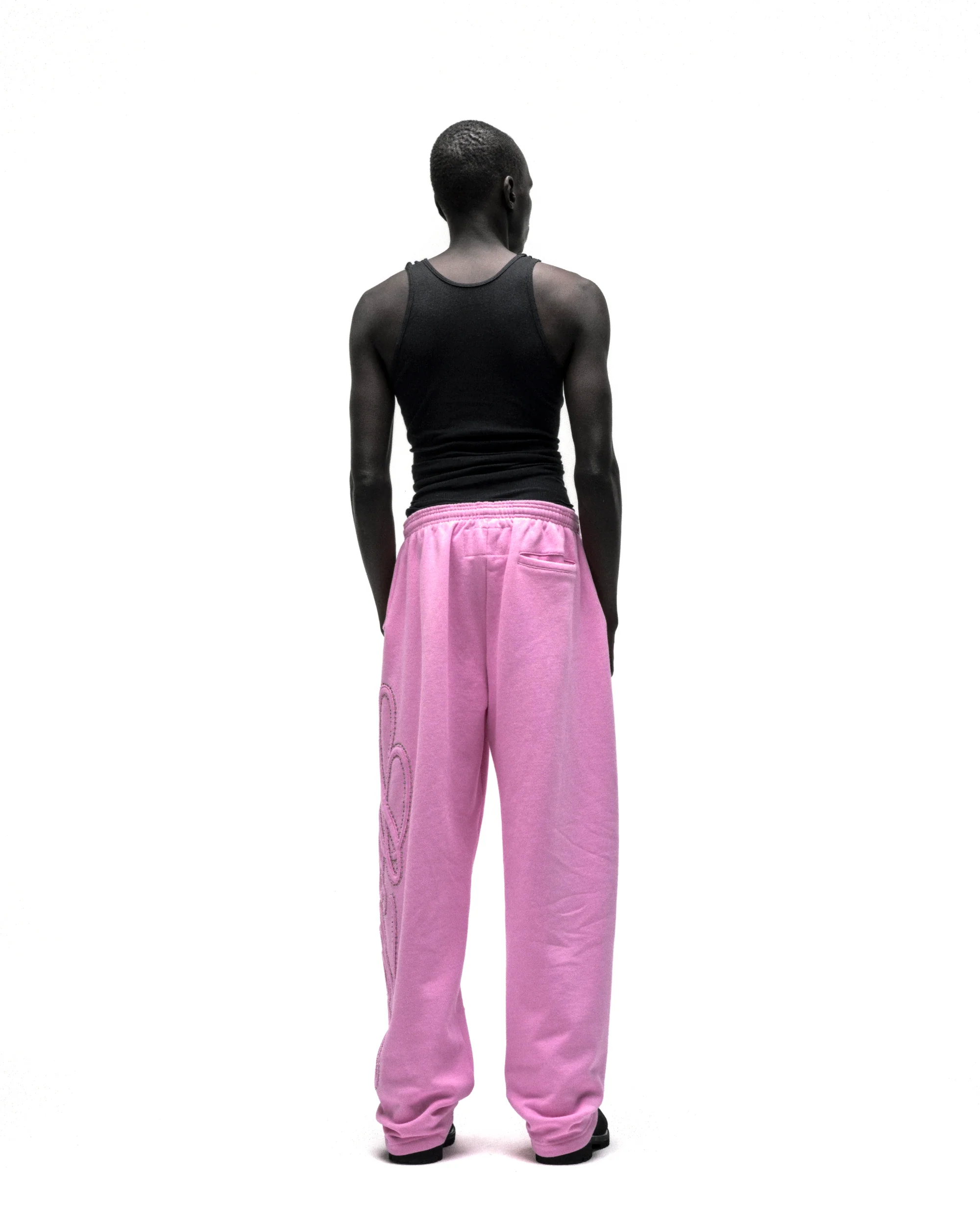 RHINESTONE SCRIPT WIDE LEG SWEATPANT - Image 10