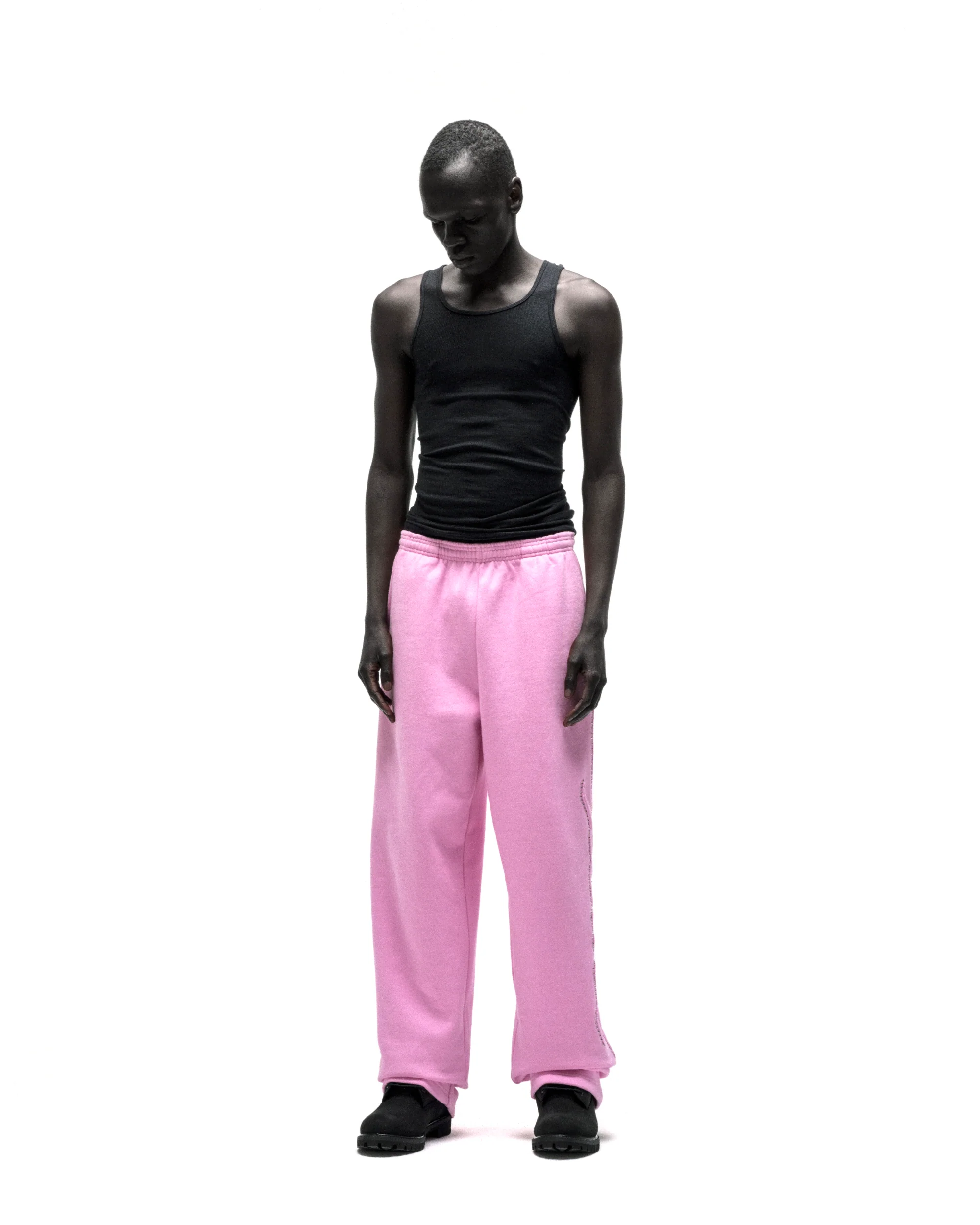 RHINESTONE SCRIPT WIDE LEG SWEATPANT - Image 6