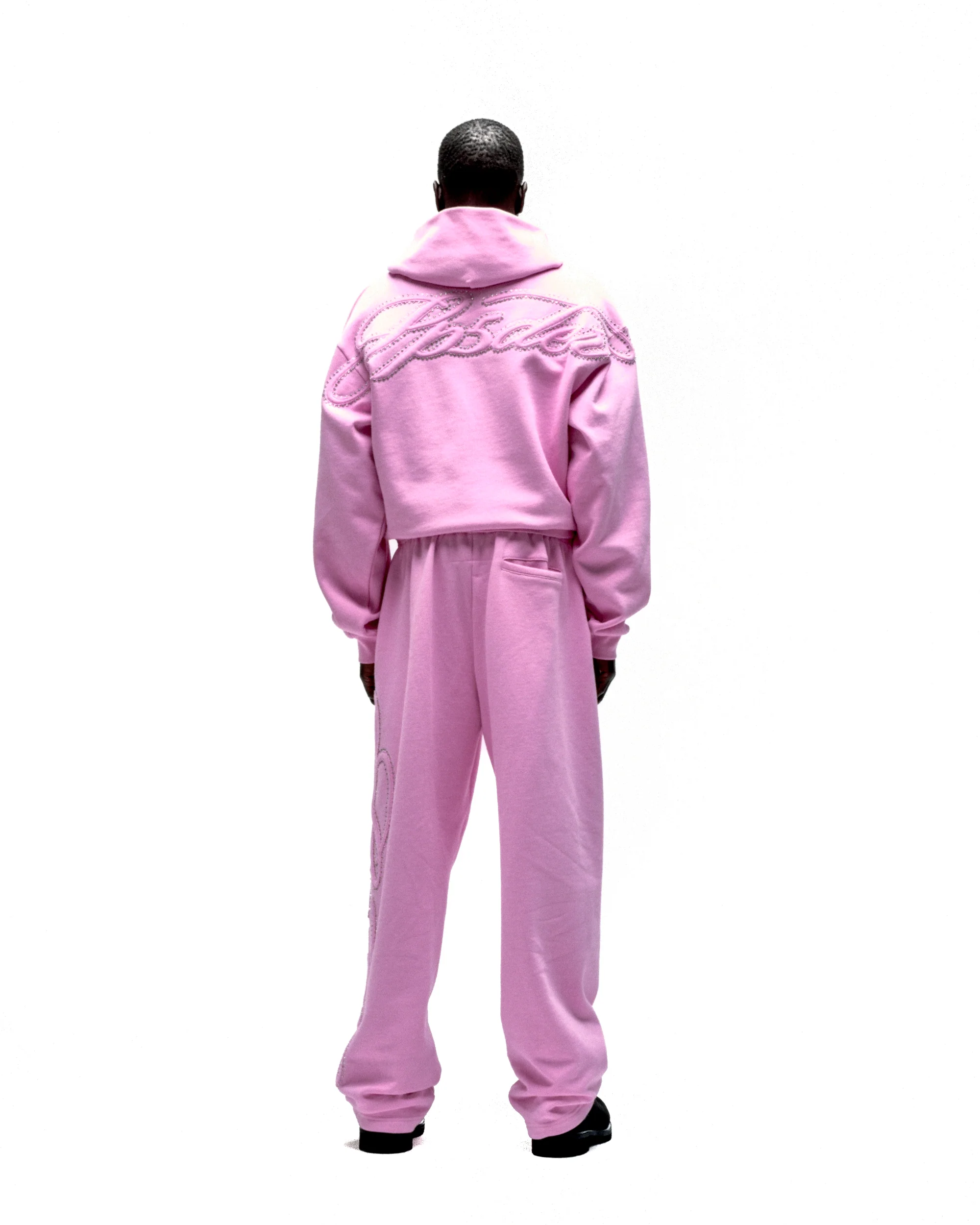 RHINESTONE SCRIPT ZIP HOODIE - Image 10