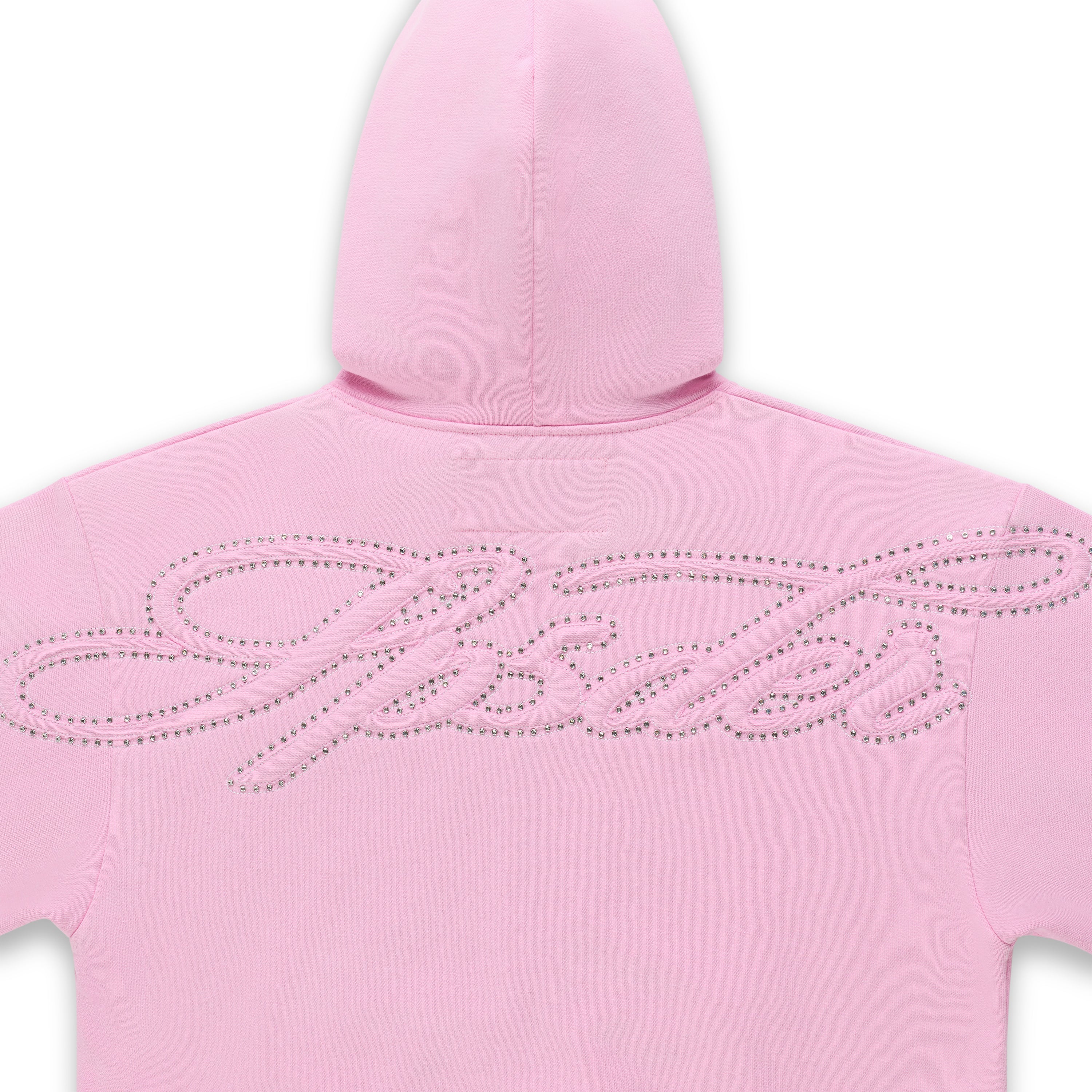 RHINESTONE SCRIPT ZIP HOODIE - Image 5