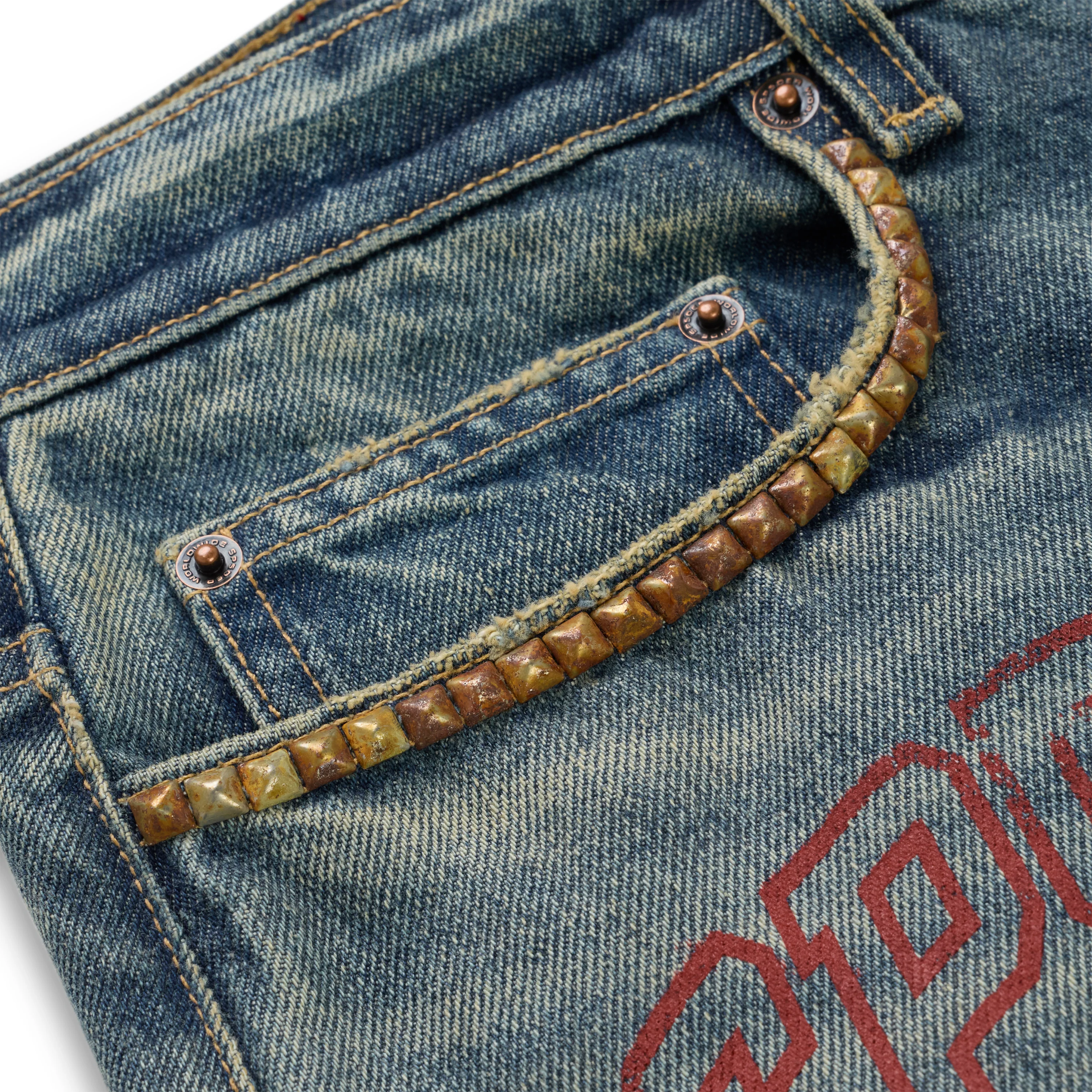 MULTI PRINT STUDDED DENIM - Image 3