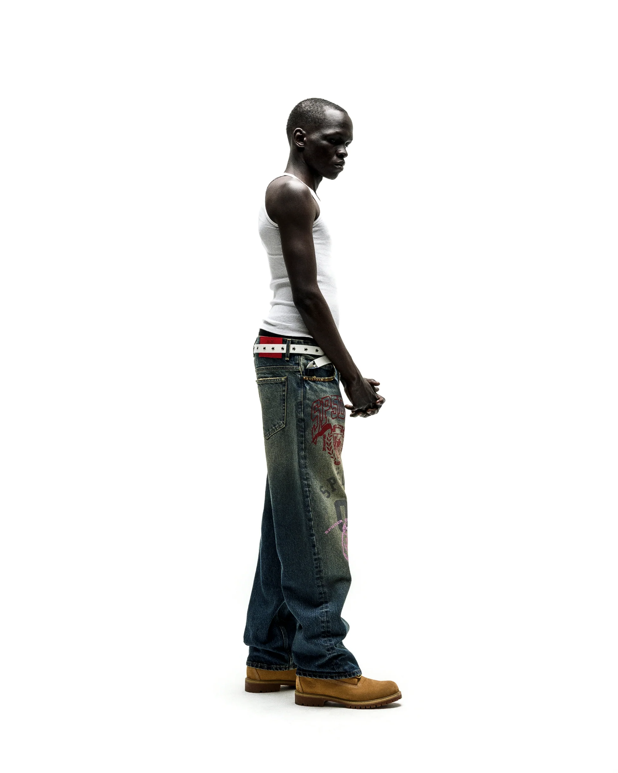 MULTI PRINT STUDDED DENIM - Image 8