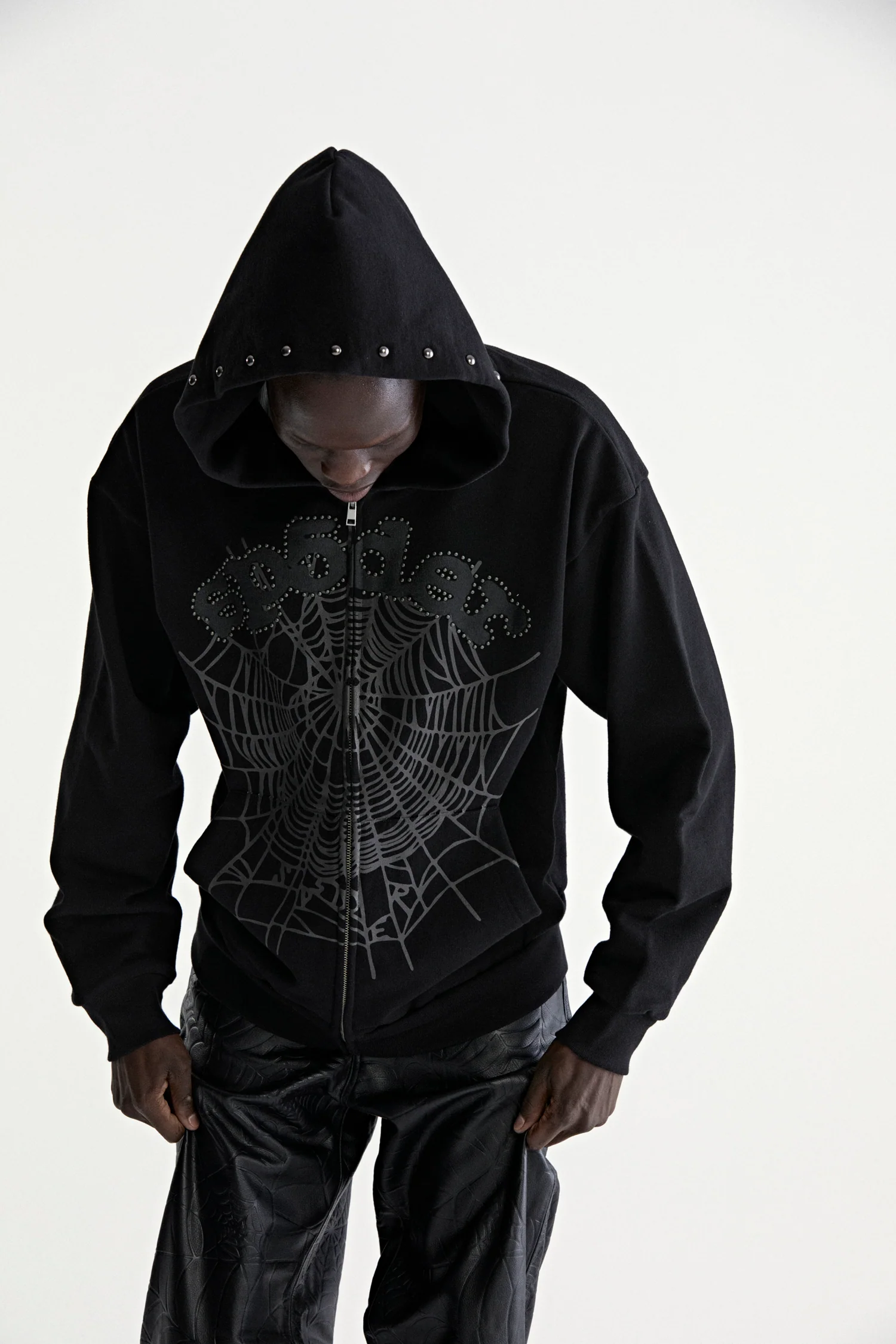 OG WEB STUDDED ZIP HOODIE - Image 12