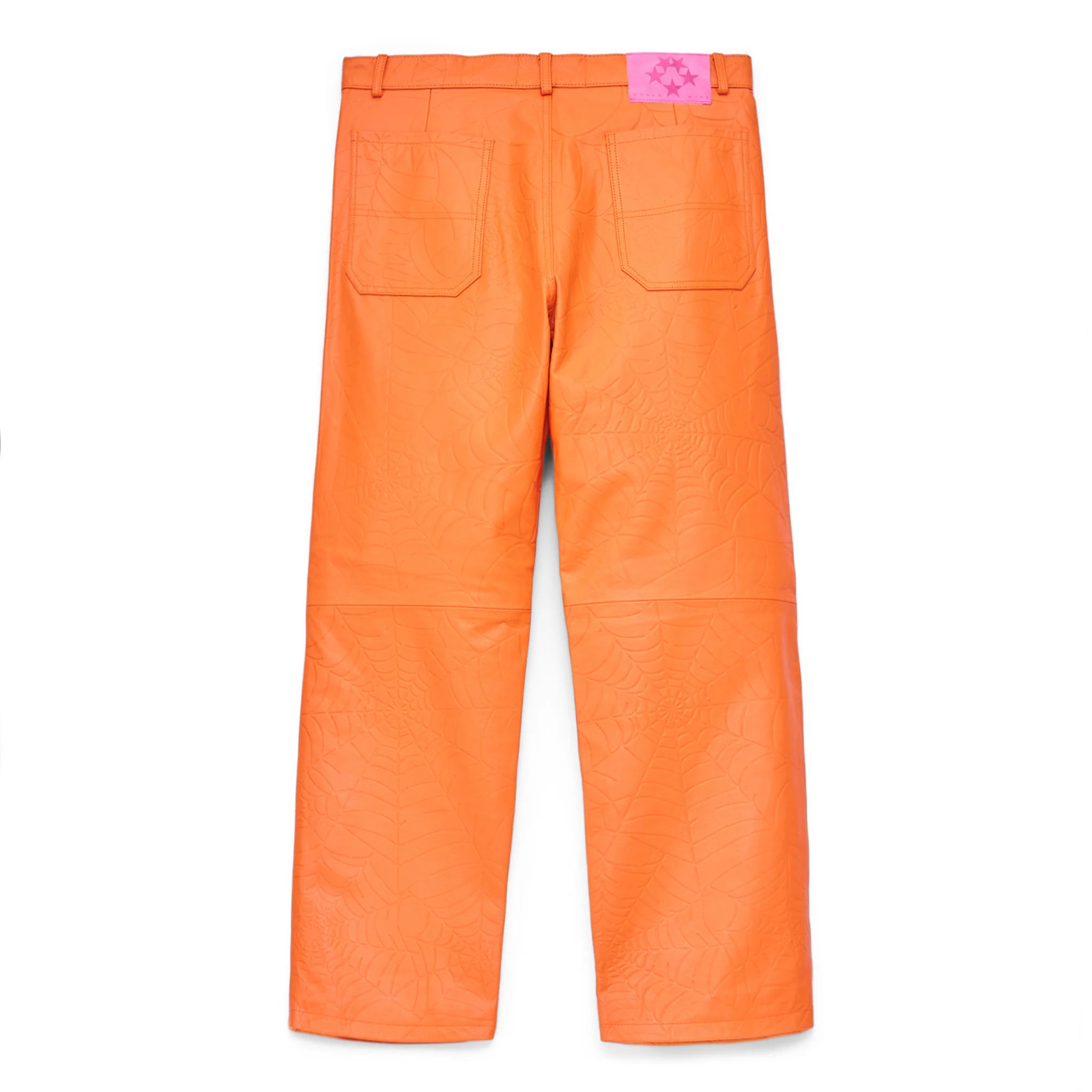 DEBOSSED WEB LEATHER PANT - Image 2
