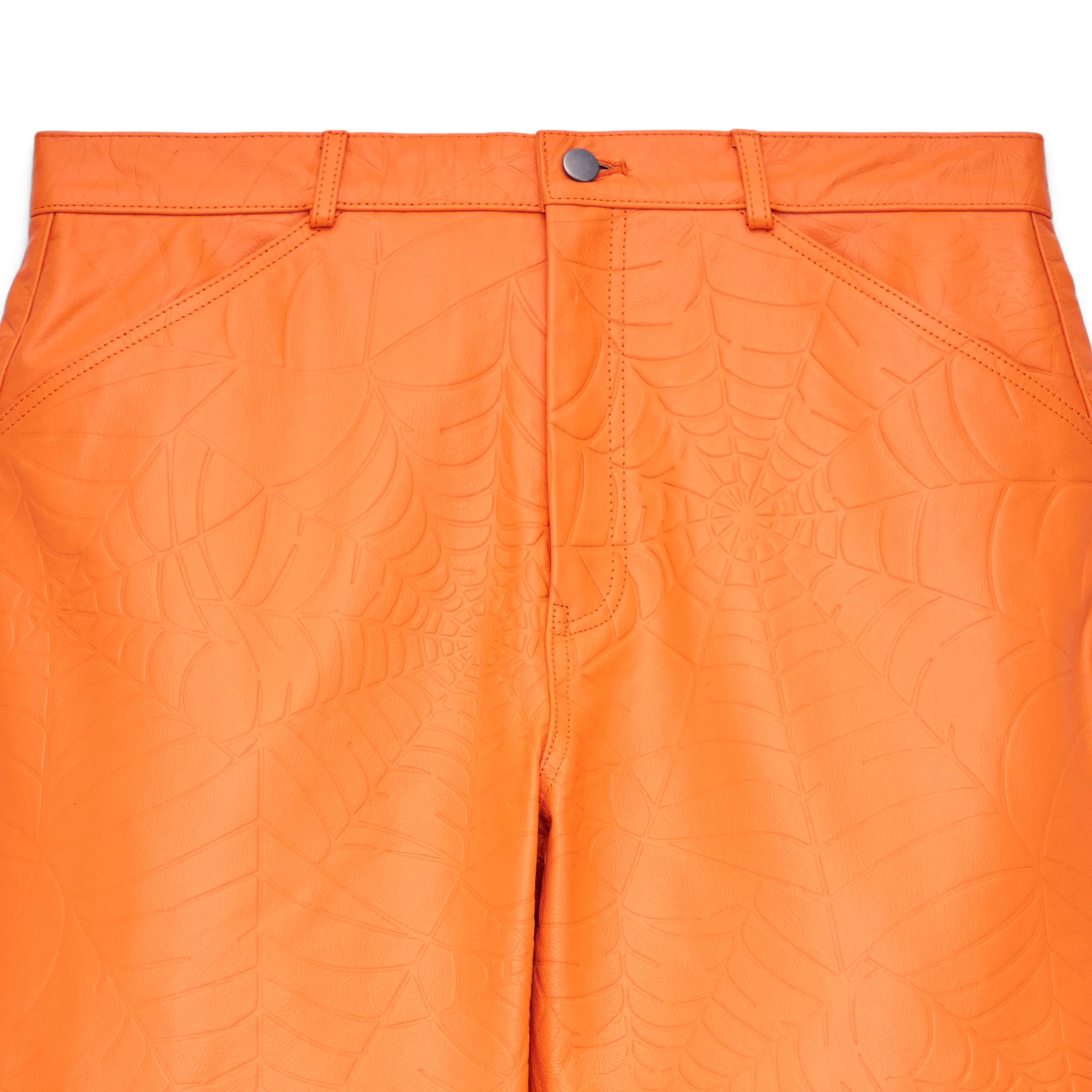 DEBOSSED WEB LEATHER PANT - Image 3