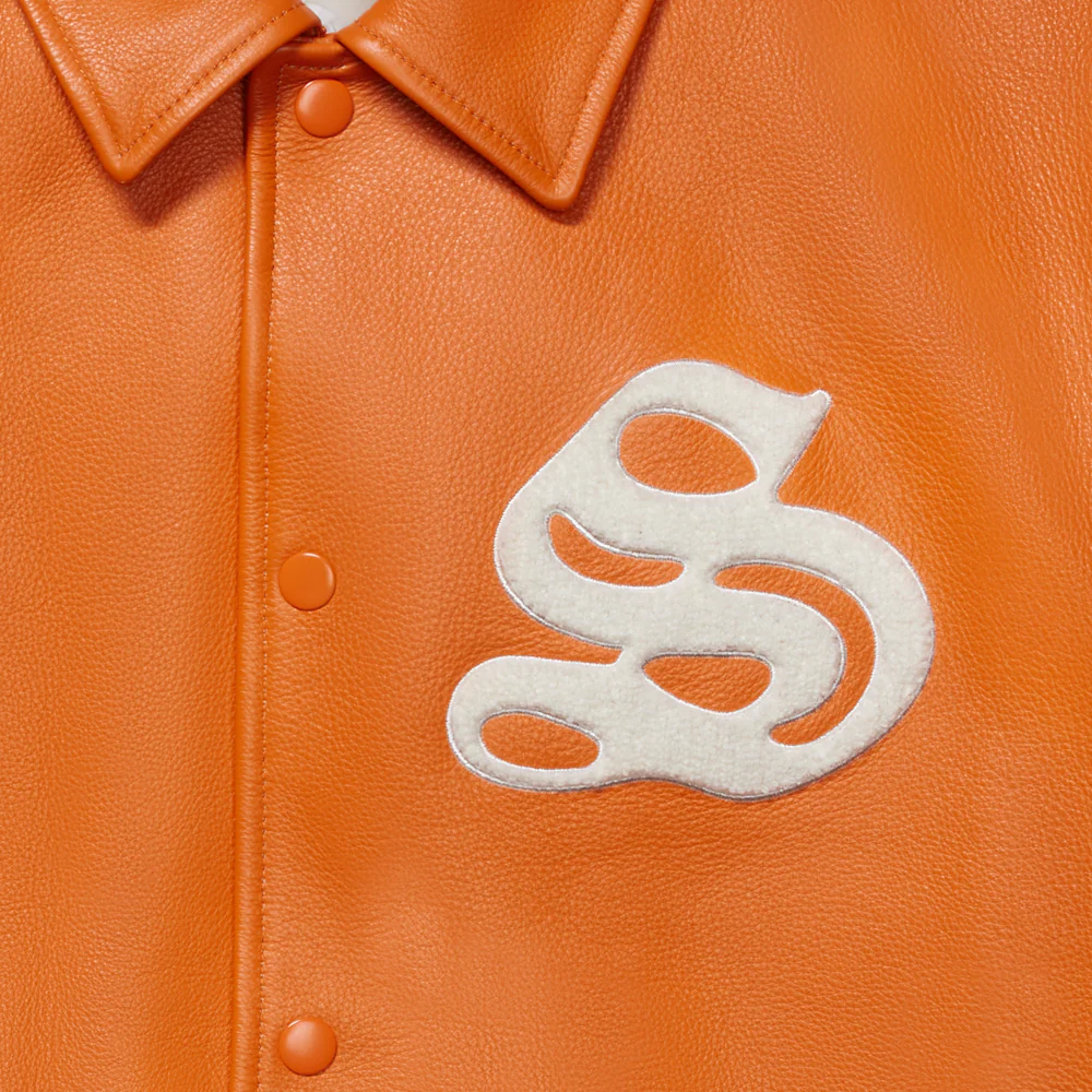 LEATHER VARSITY JACKET - Image 3