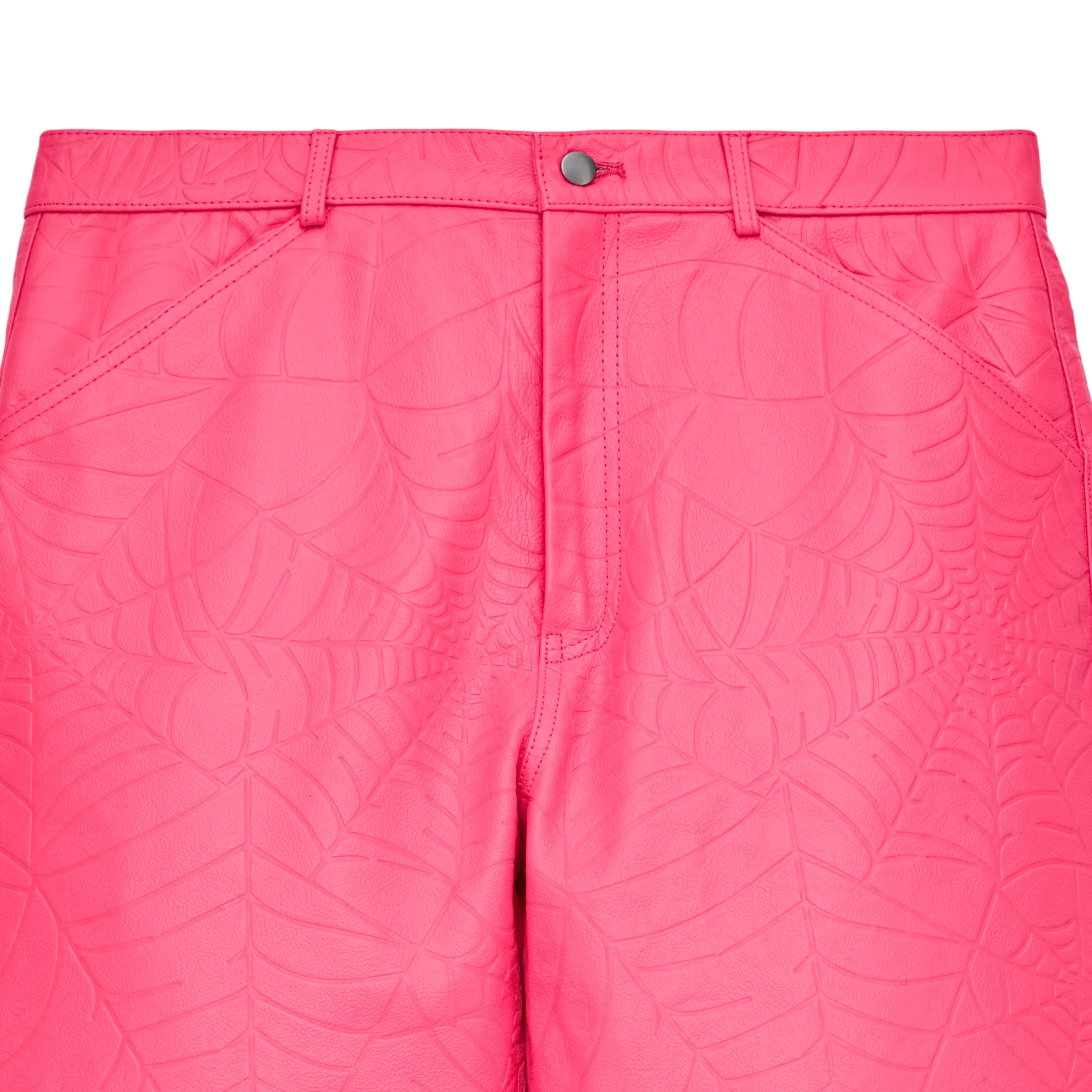 DEBOSSED WEB LEATHER PANT - Image 3