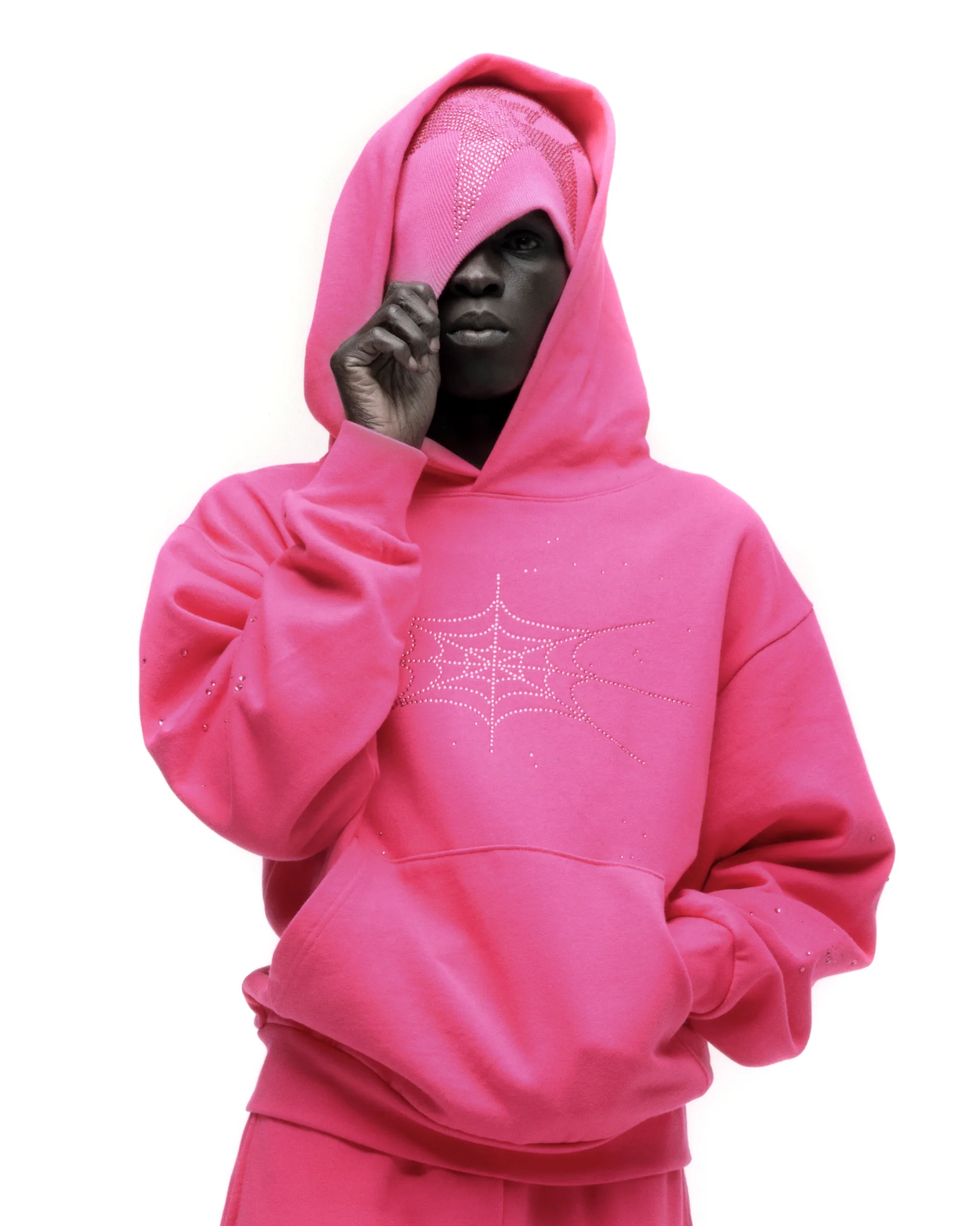 RHINESTONE SILK HOODIE - Image 19