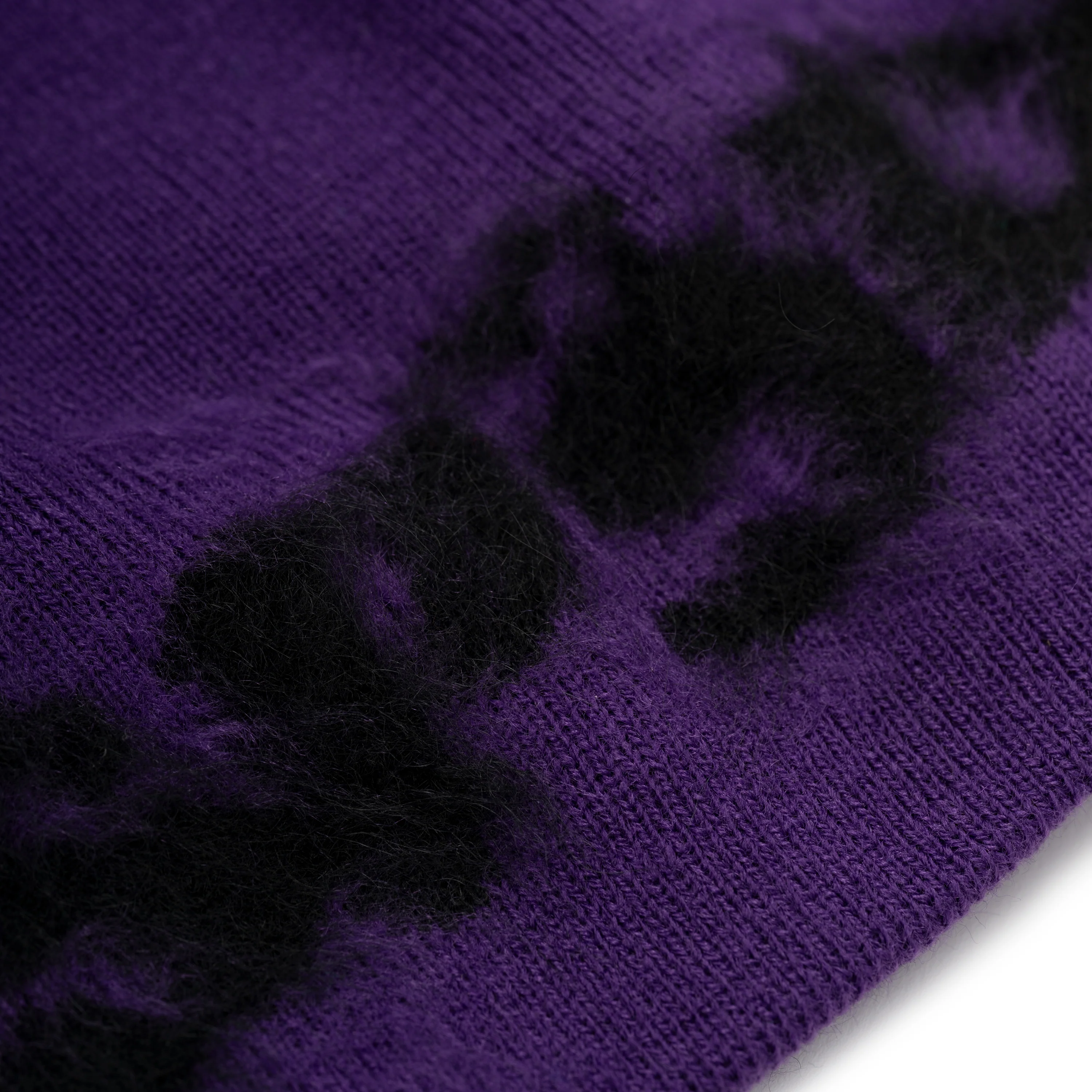 FUZZY LOGO MOHAIR BEANIE - Image 3