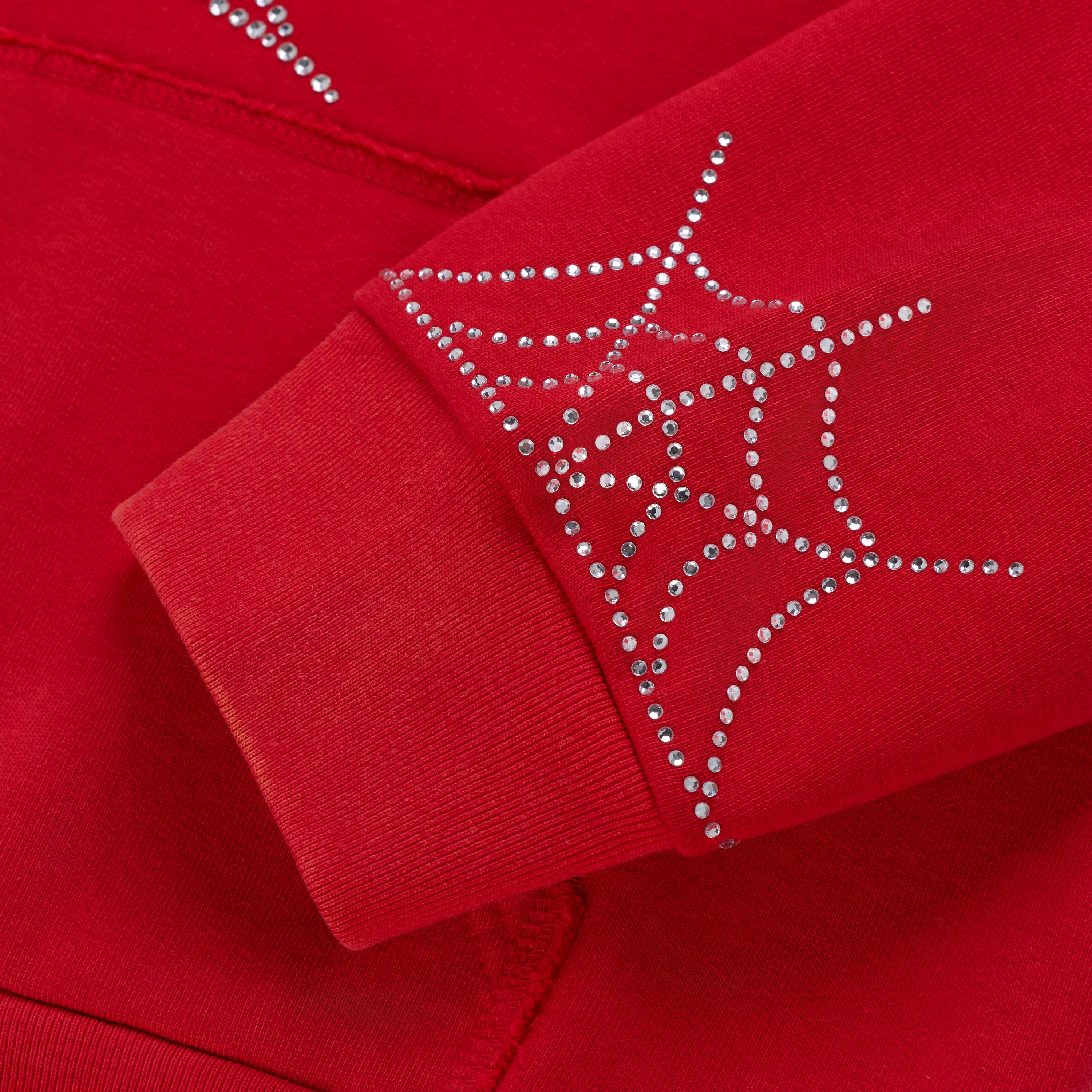 RHINESTONE WEB ZIP HOODIE - Image 4