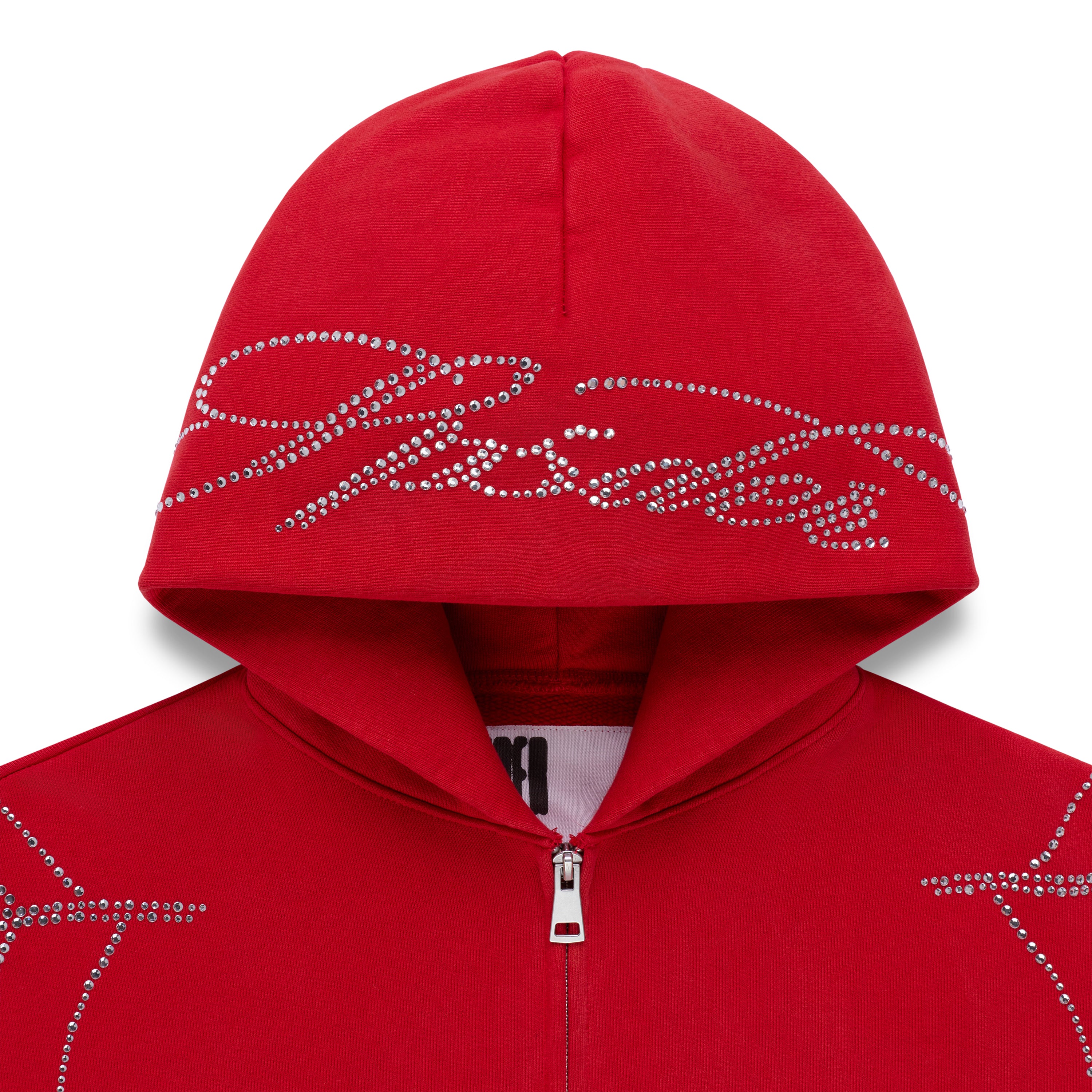 RHINESTONE WEB ZIP HOODIE - Image 5