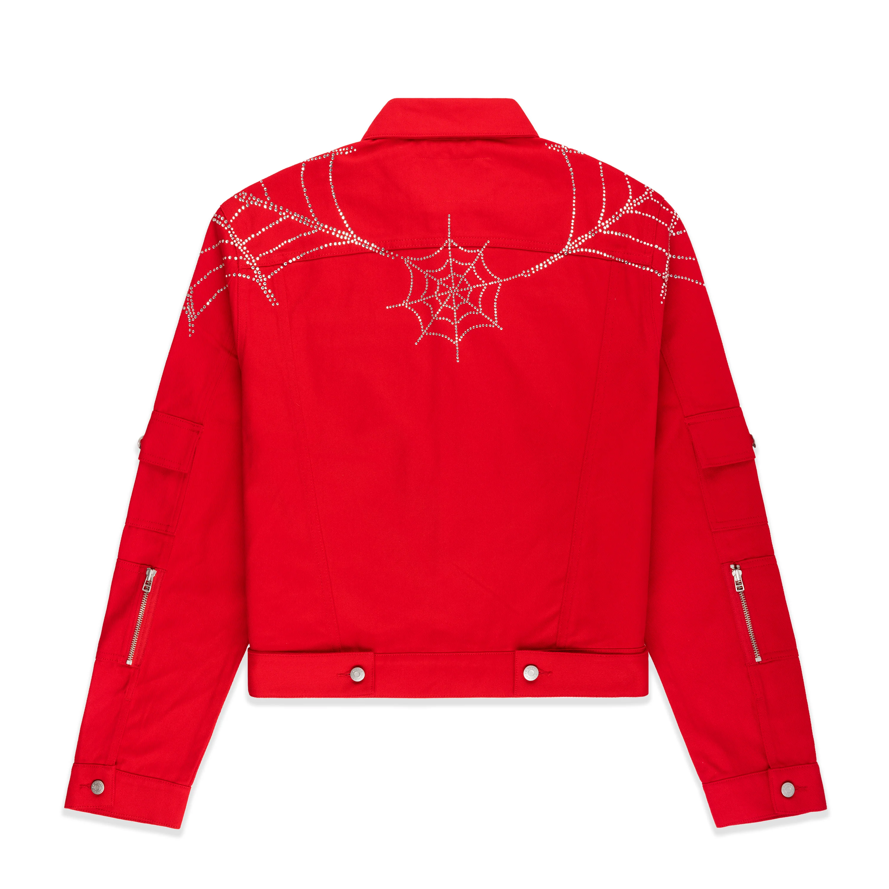 WEB DENIM CROPPED TRUCKER JACKET - Image 2