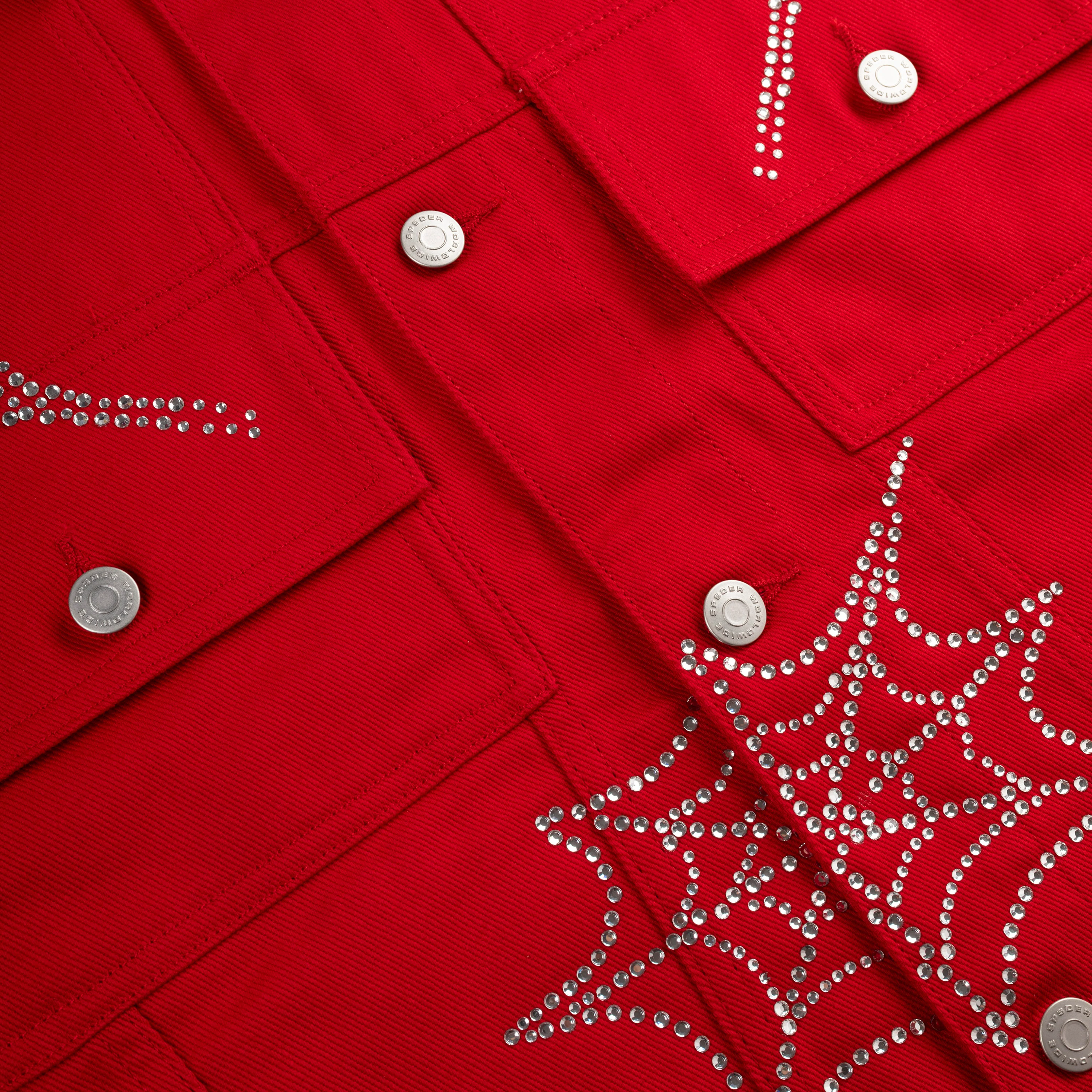 WEB DENIM CROPPED TRUCKER JACKET - Image 3